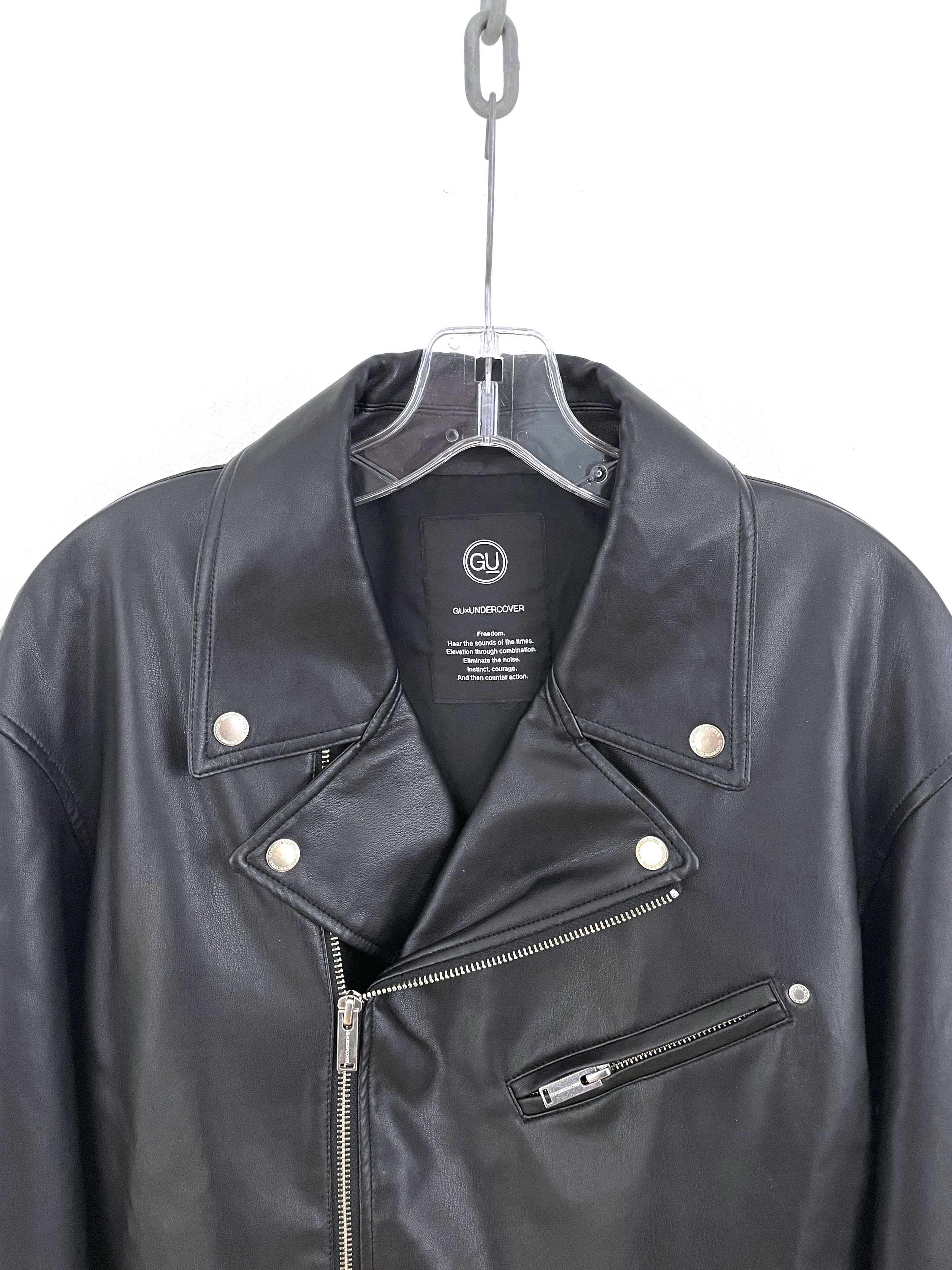 Undercover GU Eliminate The Noise Faux Leather Jacket Size US XL / EU 56 / 4 - 4 Thumbnail