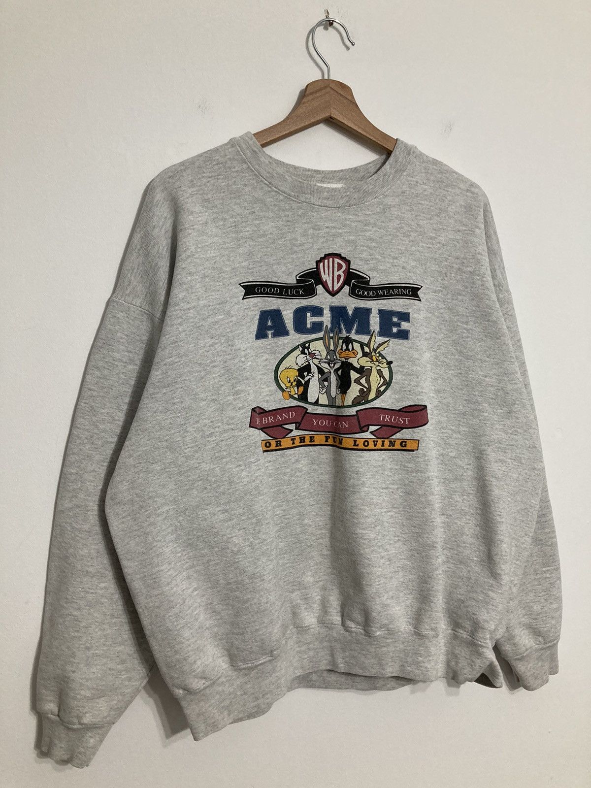 Acme Clothing Vintage Acme Warner Bros Looney Tunes 90s Crewneck Cartoon Size US XL / EU 56 / 4 - 2 Thumbnail