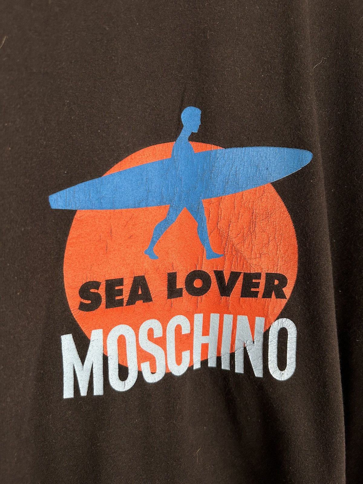 Moschino Vintage Moschino Mare Surf Graphic Tee Retro Size US M / EU 48-50 / 2 - 4 Thumbnail