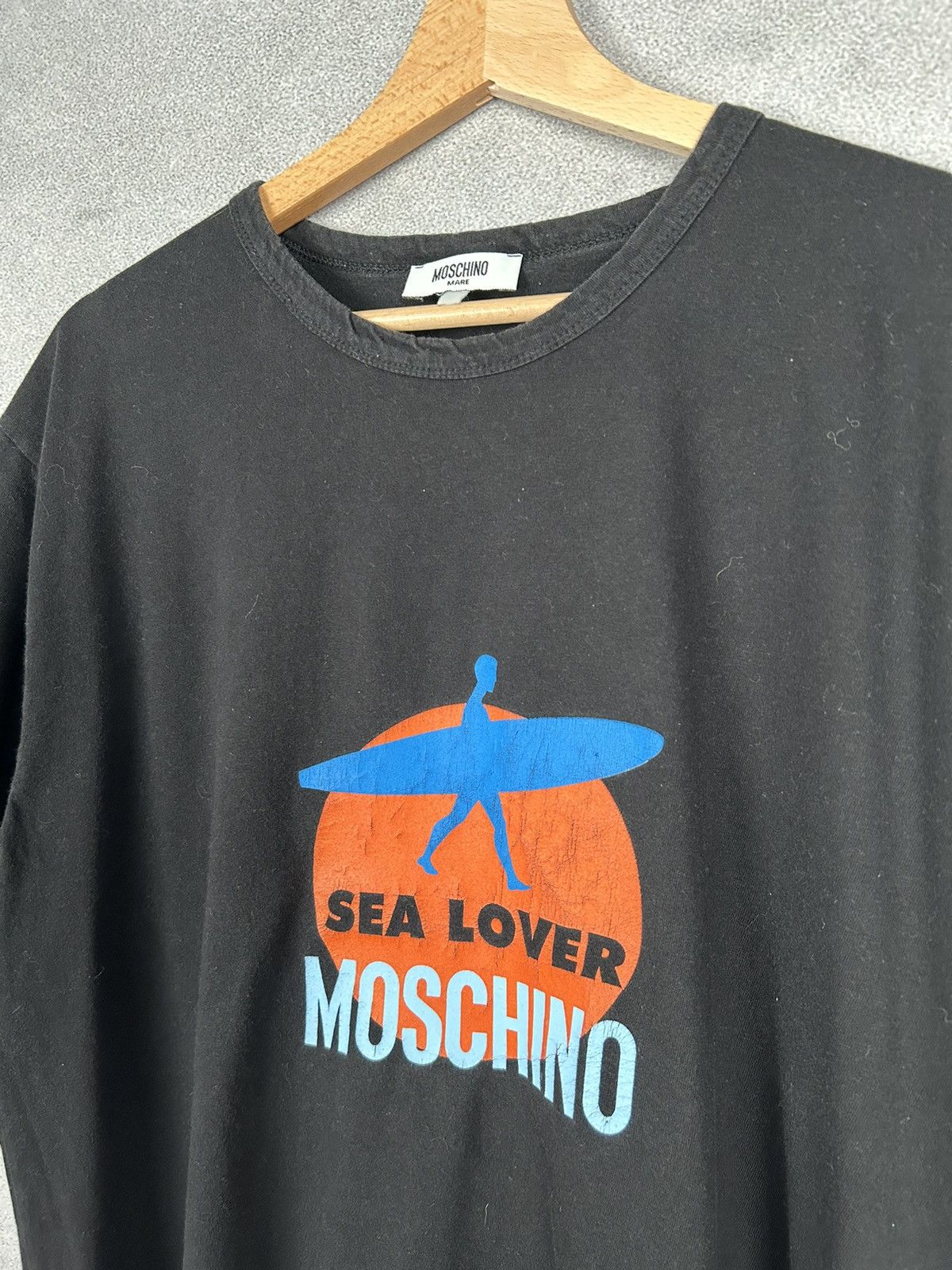 Moschino Vintage Moschino Mare Surf Graphic Tee Retro Size US M / EU 48-50 / 2 - 3 Thumbnail