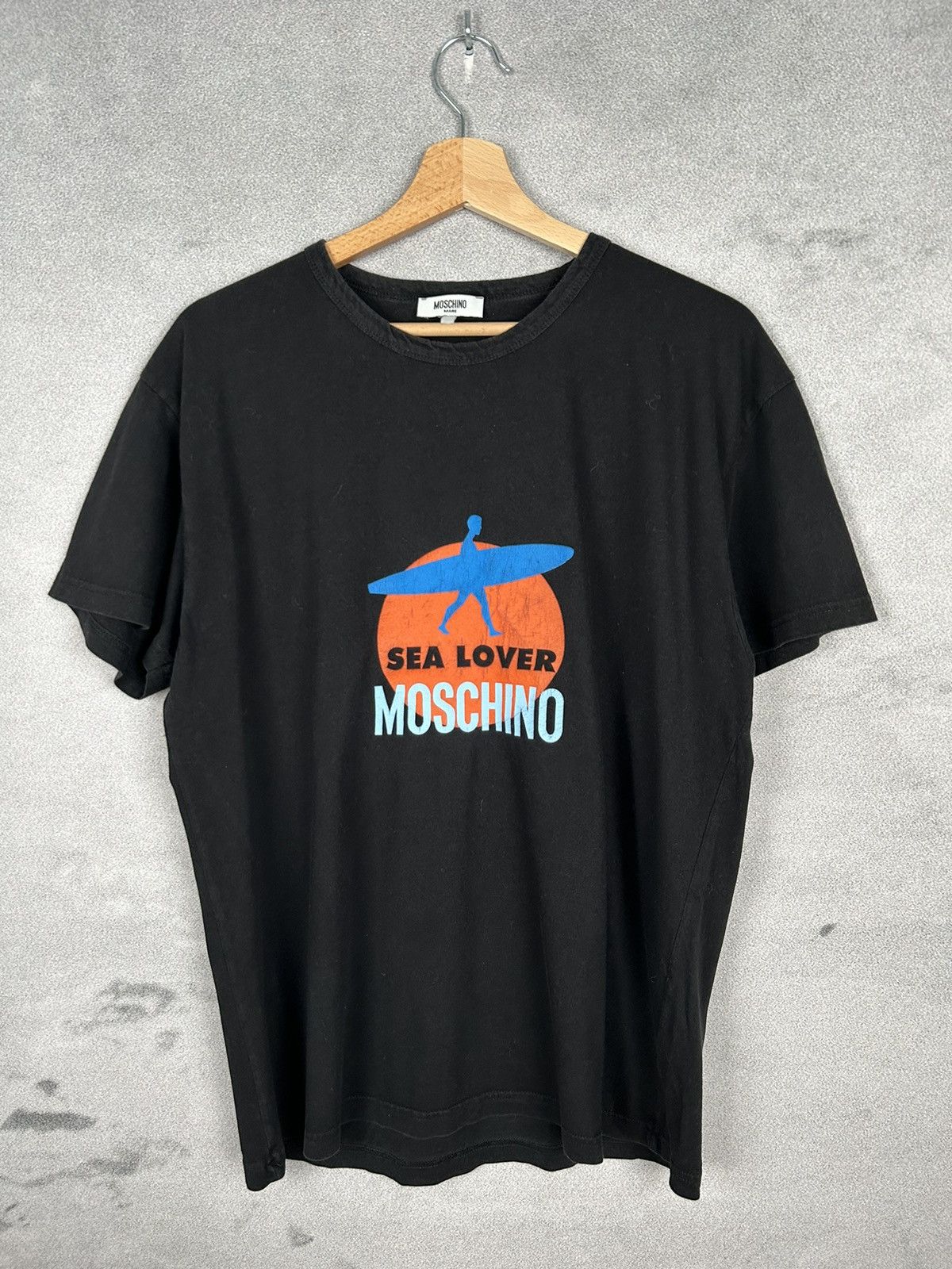 Moschino Vintage Moschino Mare Surf Graphic Tee Retro Size US M / EU 48-50 / 2 - 1 Thumbnail