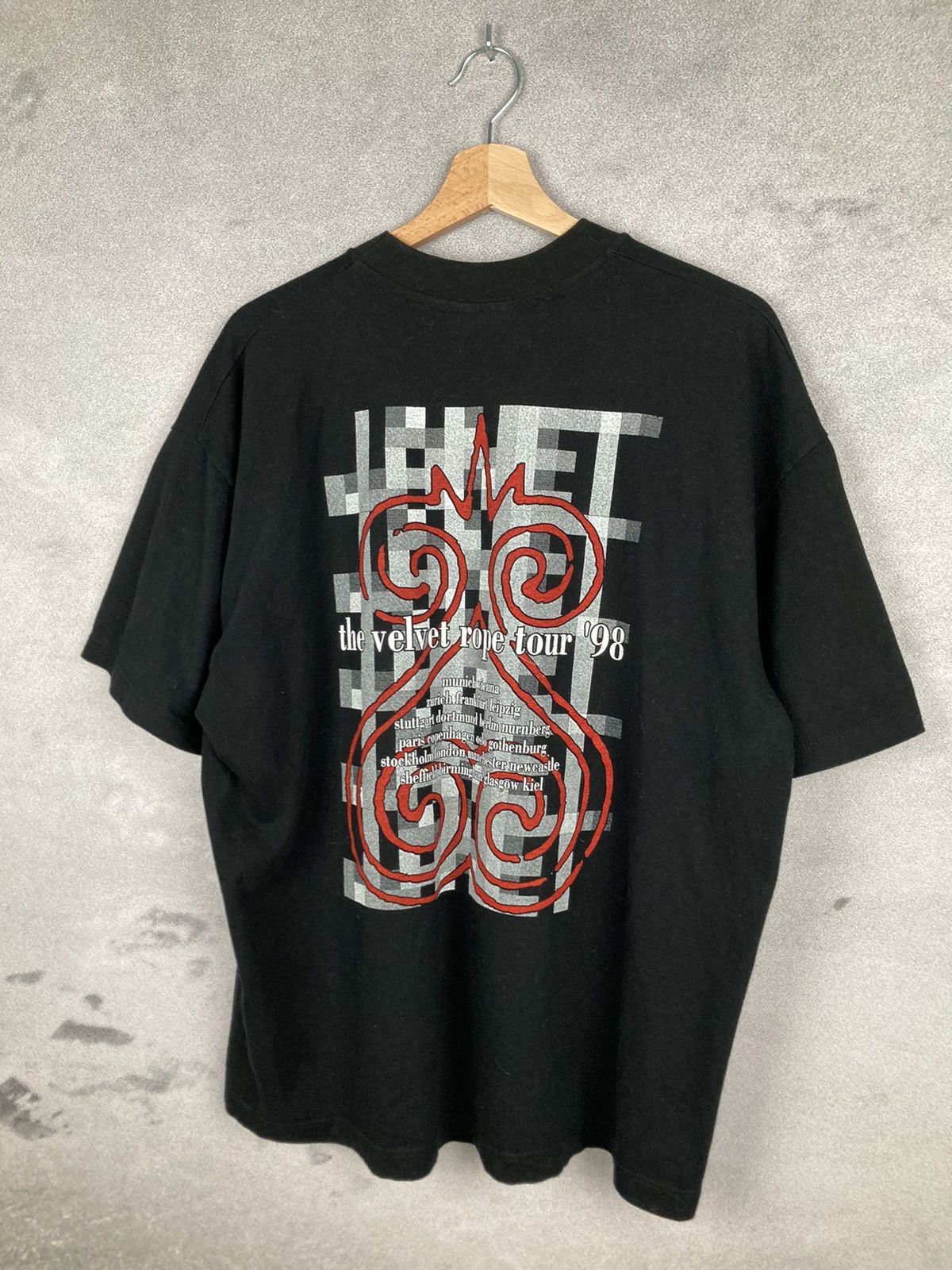 Vintage RARE Janet Jackson 1998 The Velvet Rope Tour Europe