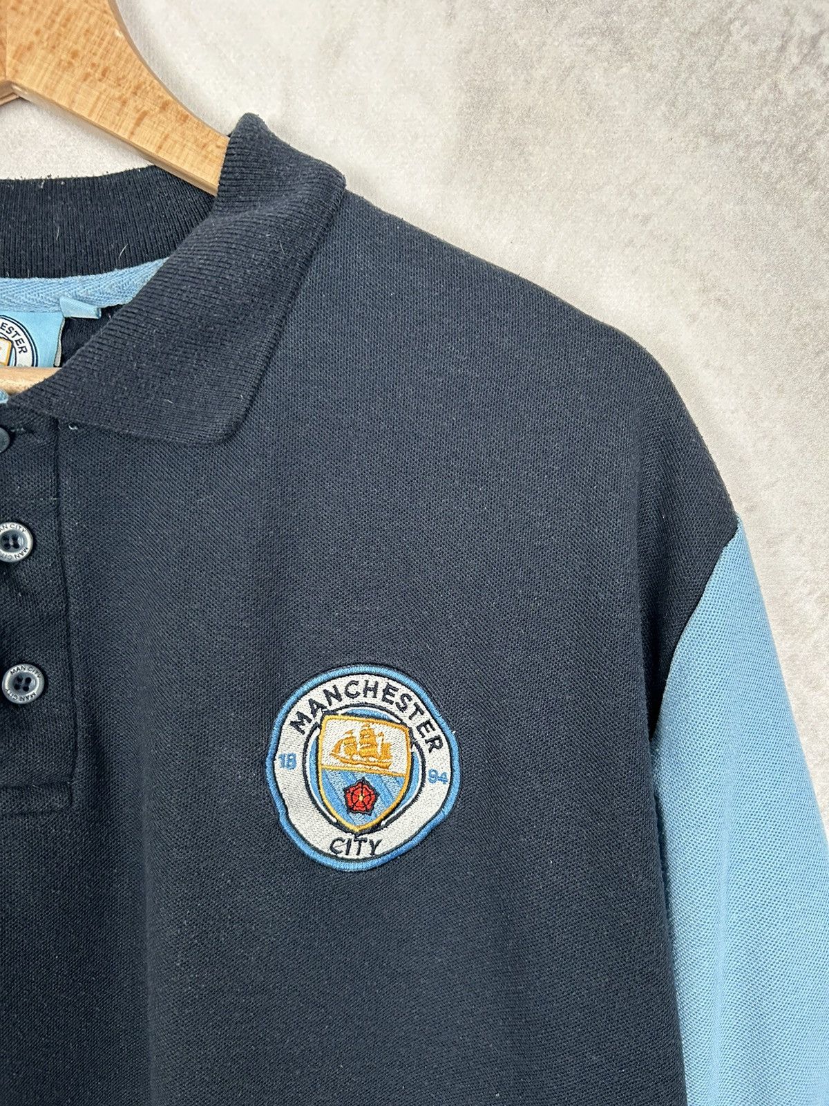 Vintage Vintage Manchester City Polo Merch Football Soccer Retro Size US XL / EU 56 / 4 - 3 Thumbnail