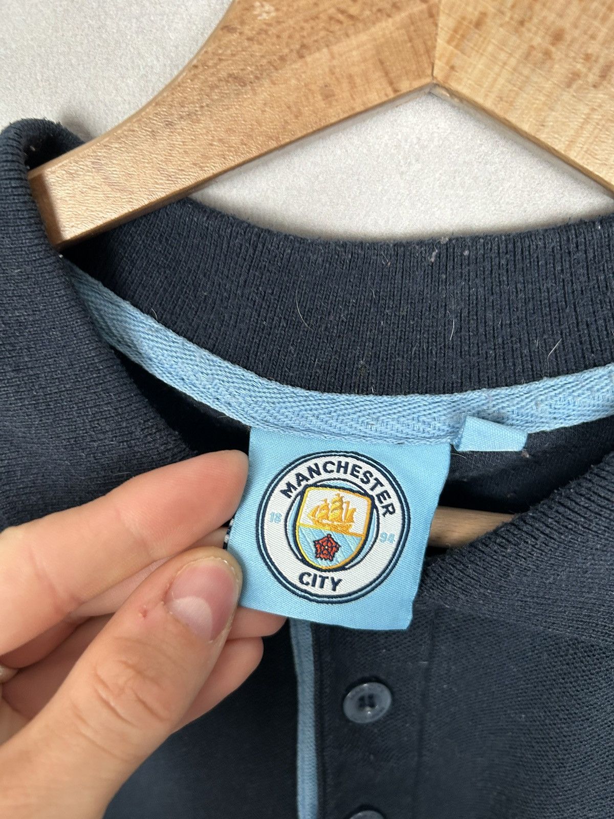 Vintage Vintage Manchester City Polo Merch Football Soccer Retro Size US XL / EU 56 / 4 - 5 Thumbnail