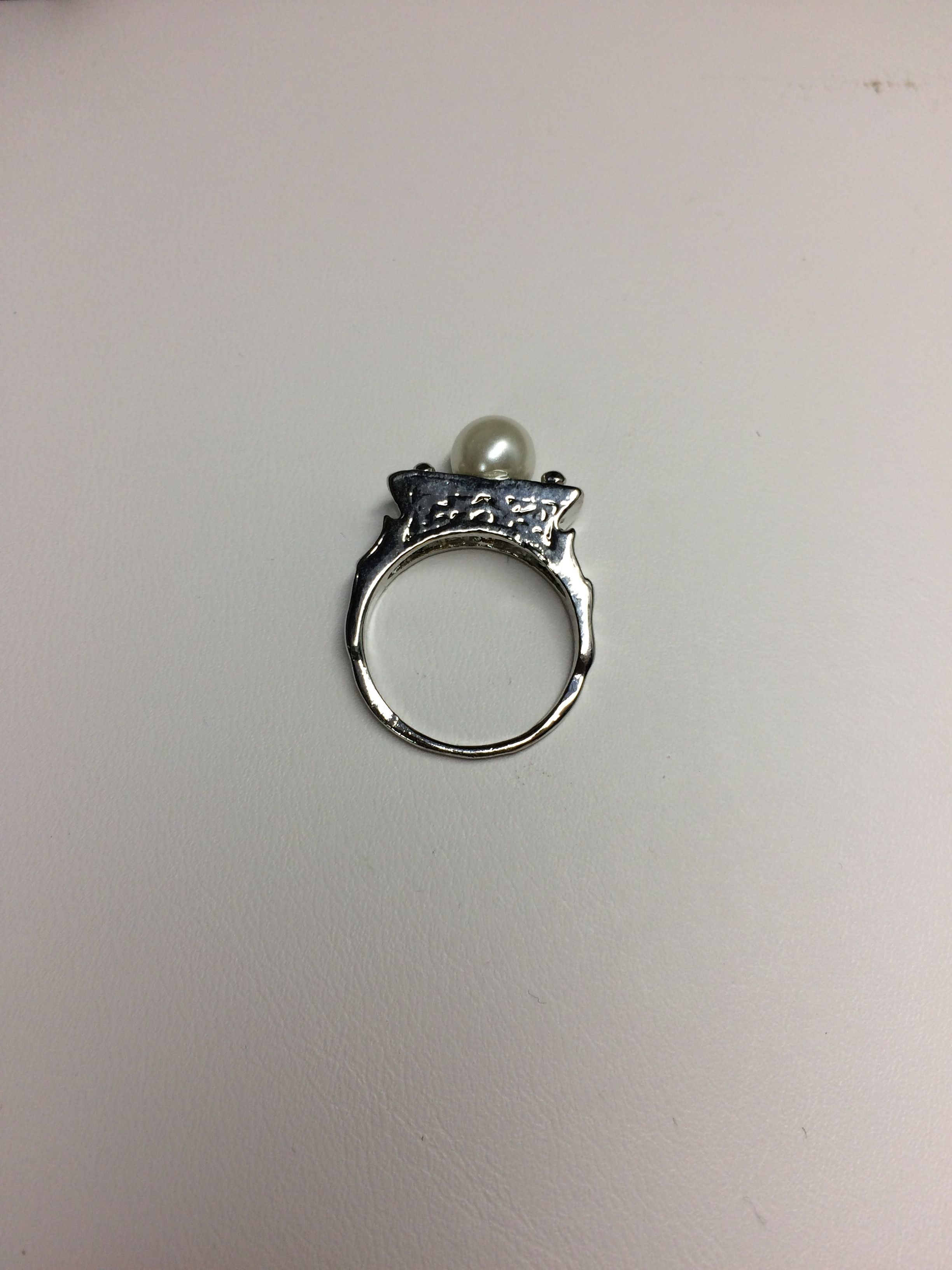 Jewelry Freshwater Pearl Tibetan Silver Ring - Size 7.25 Size ONE SIZE - 2 Thumbnail