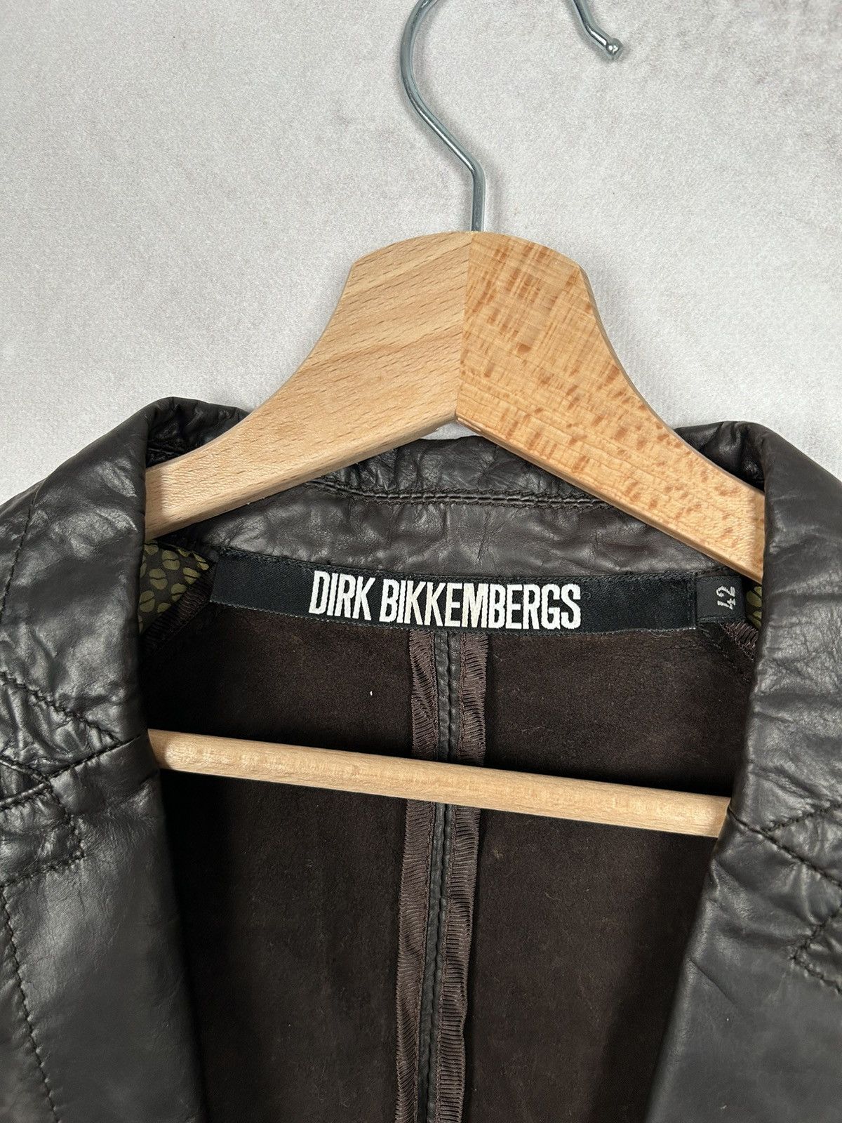 Dirk Bikkembergs Vintage Dirk Bikkembergs Ultra Rare Leather Silk Jacket 90s Size M / US 6-8 / IT 42-44 - 8 Thumbnail