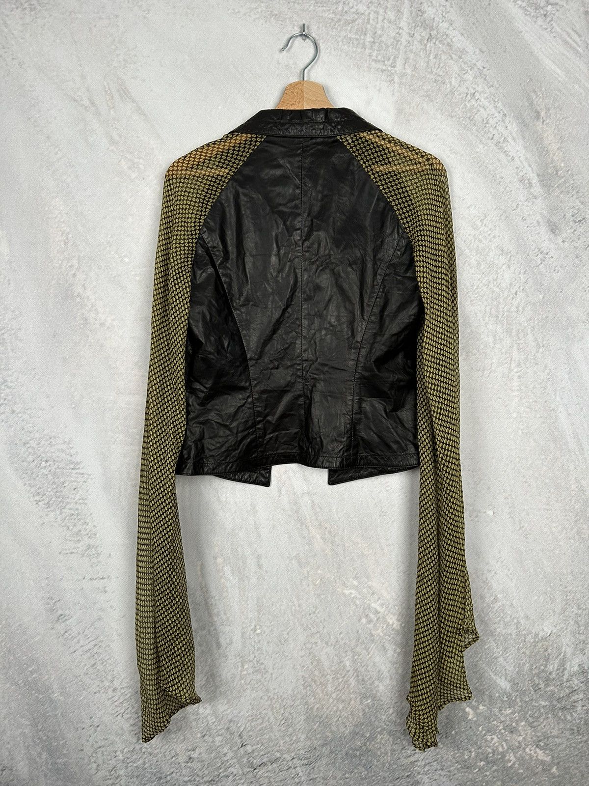 Dirk Bikkembergs Vintage Dirk Bikkembergs Ultra Rare Leather Silk Jacket 90s Size M / US 6-8 / IT 42-44 - 5 Thumbnail