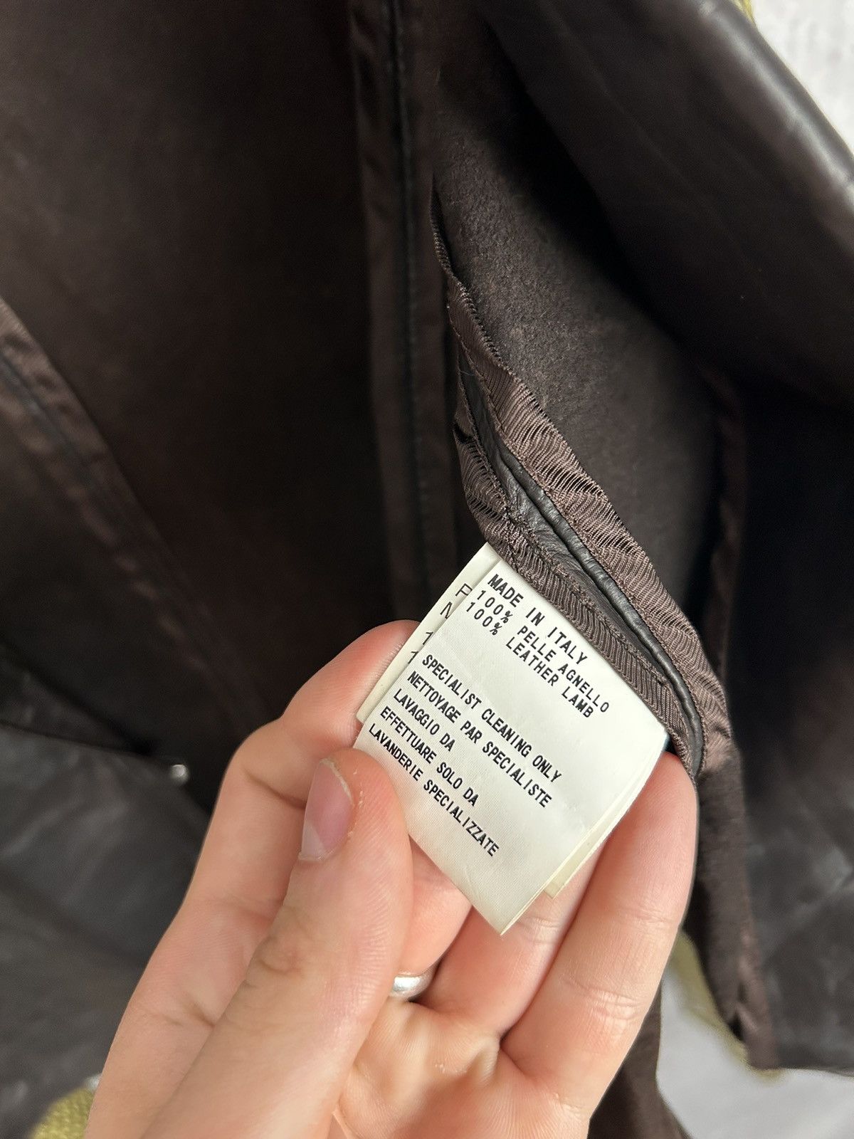 Dirk Bikkembergs Vintage Dirk Bikkembergs Ultra Rare Leather Silk Jacket 90s Size M / US 6-8 / IT 42-44 - 9 Thumbnail