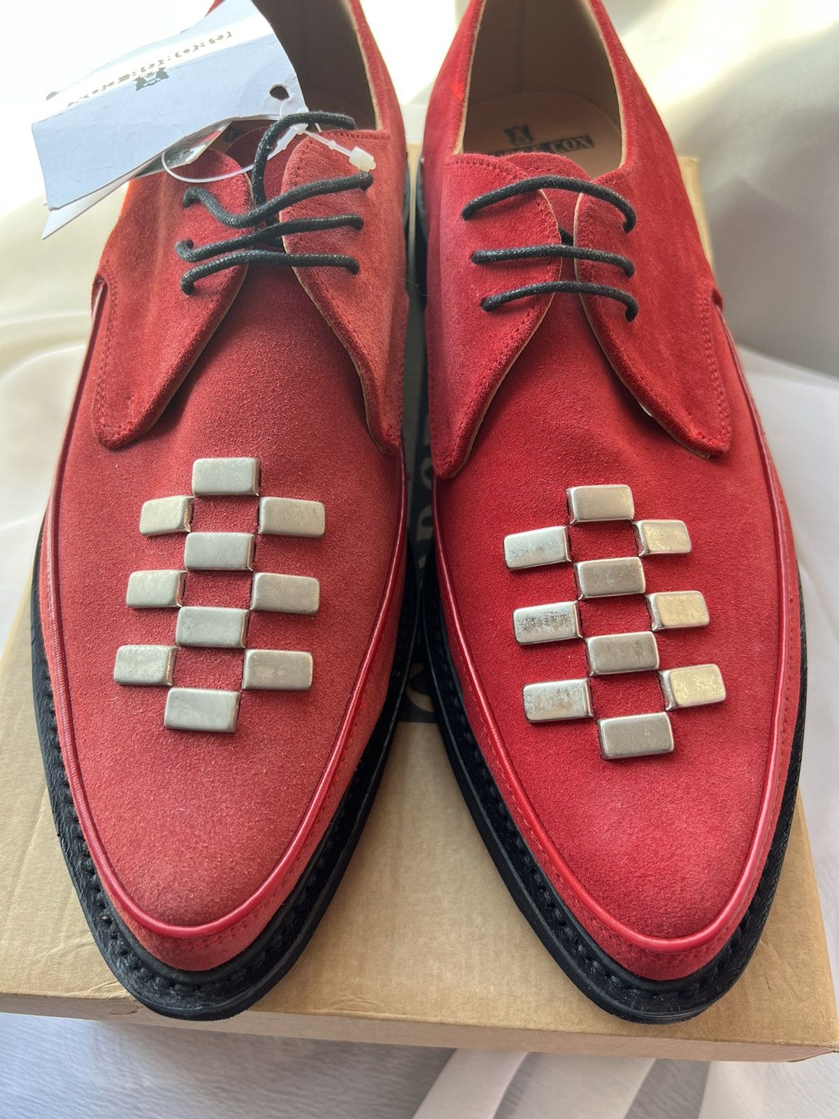 1017 ALYX 9SM × Alyx × George Cox Alyx x George Cox Studded suede Derby Creepers shoes Size US 11 / EU 44 - 3 Thumbnail