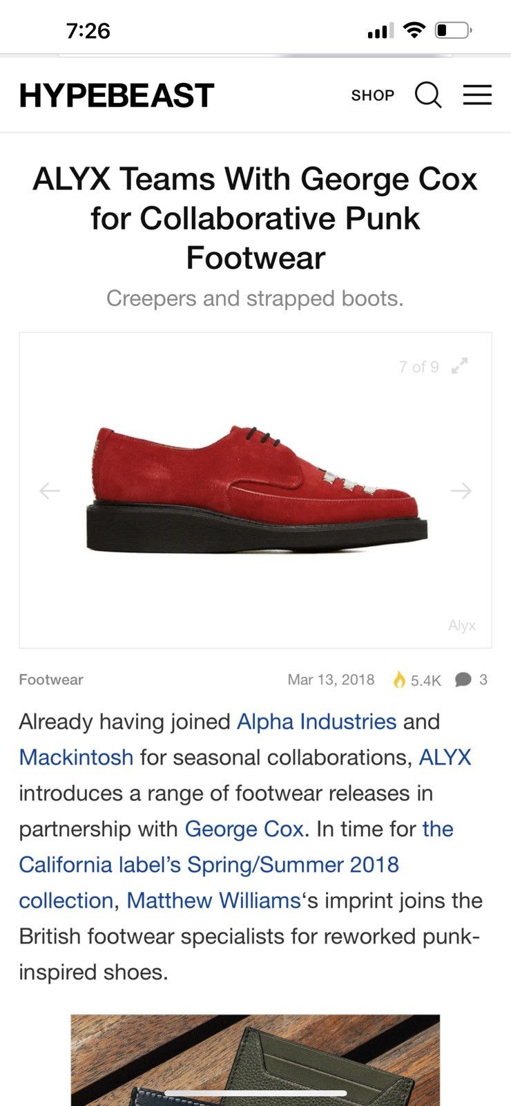 1017 ALYX 9SM × Alyx × George Cox Alyx x George Cox Studded suede Derby Creepers shoes Size US 11 / EU 44 - 2 Thumbnail