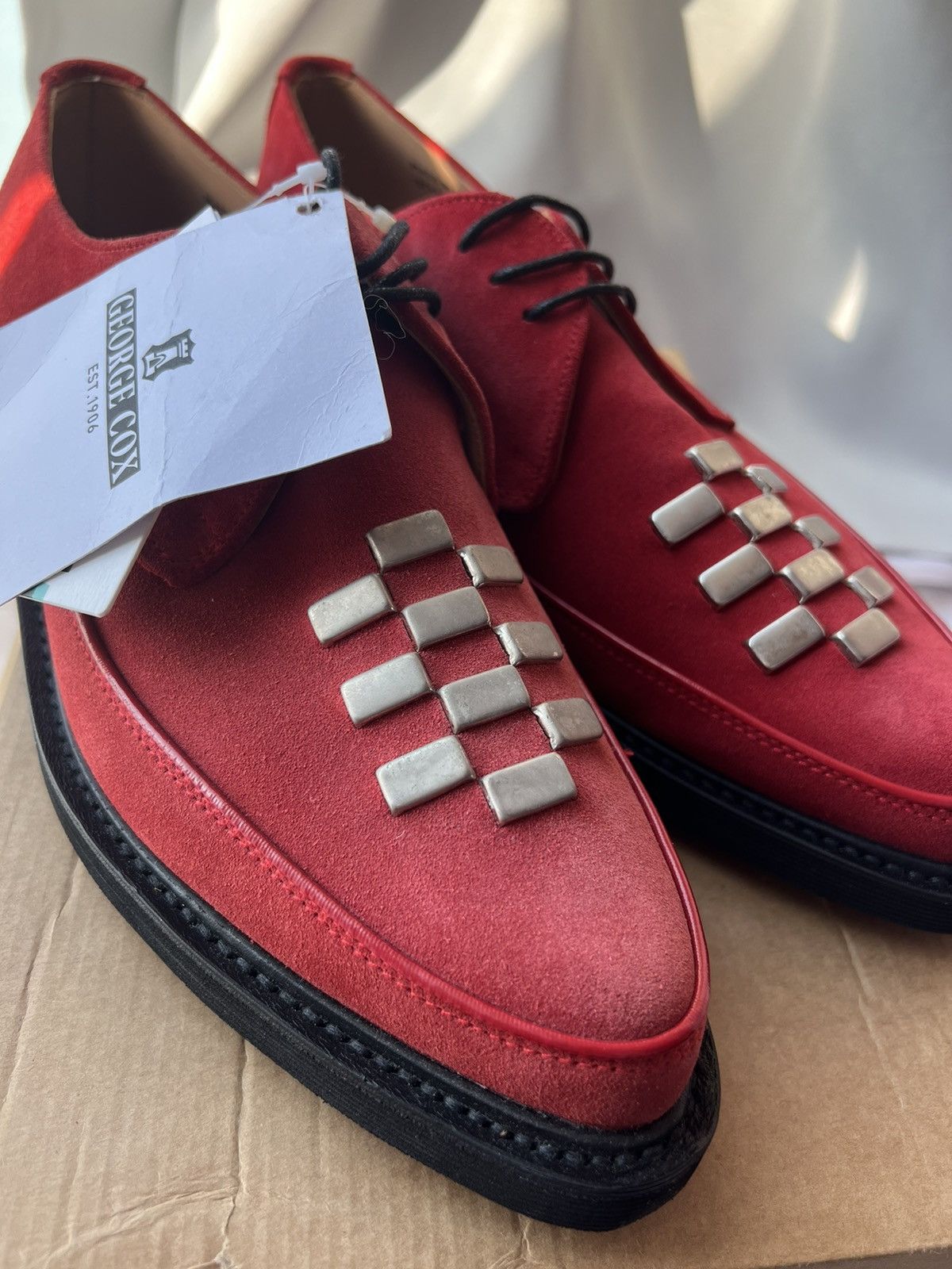 1017 ALYX 9SM × Alyx × George Cox Alyx x George Cox Studded suede Derby Creepers shoes Size US 11 / EU 44 - 4 Thumbnail