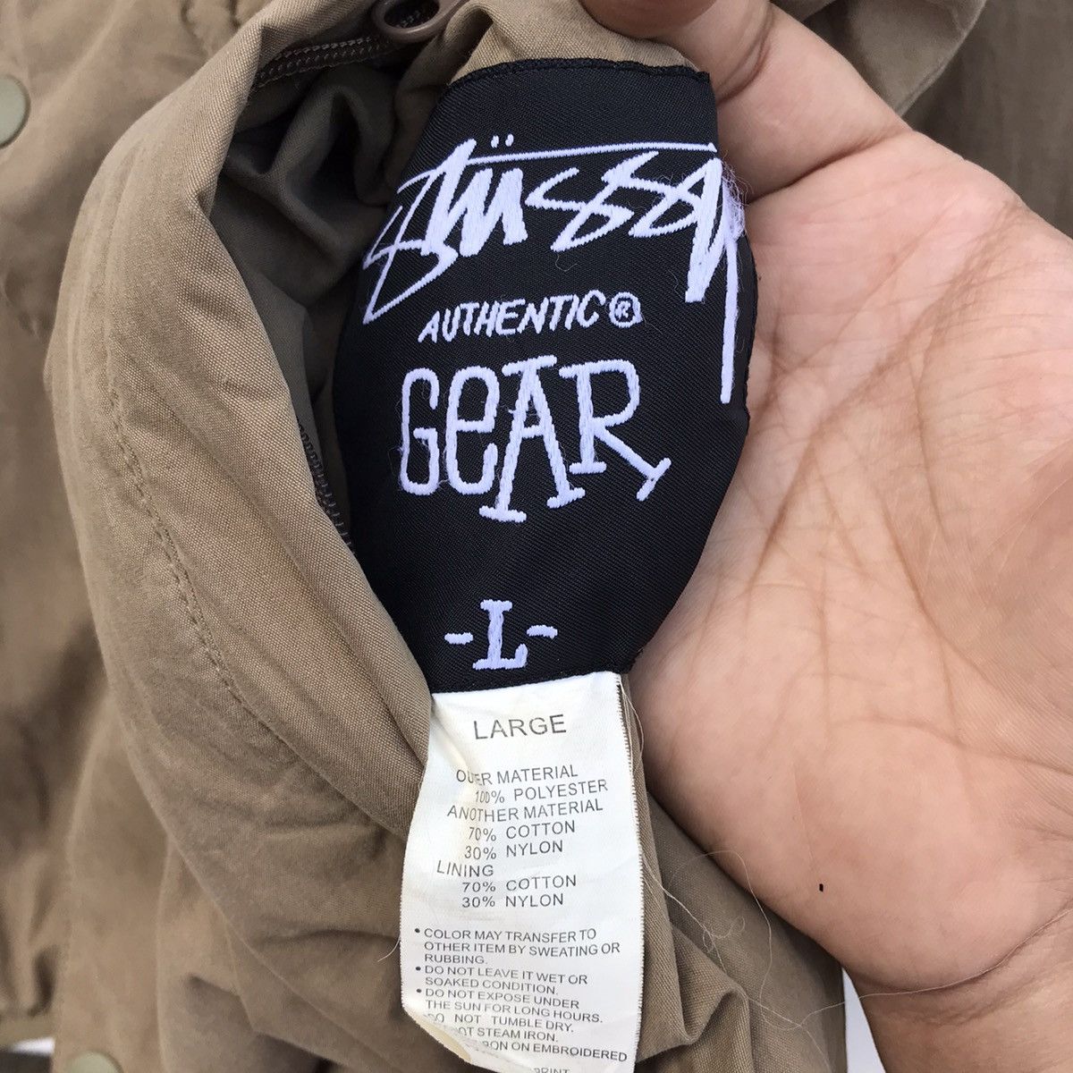 Japanese Brand Stussy parka hoodie jacket nice design Size US L / EU 52-54 / 3 - 5 Thumbnail