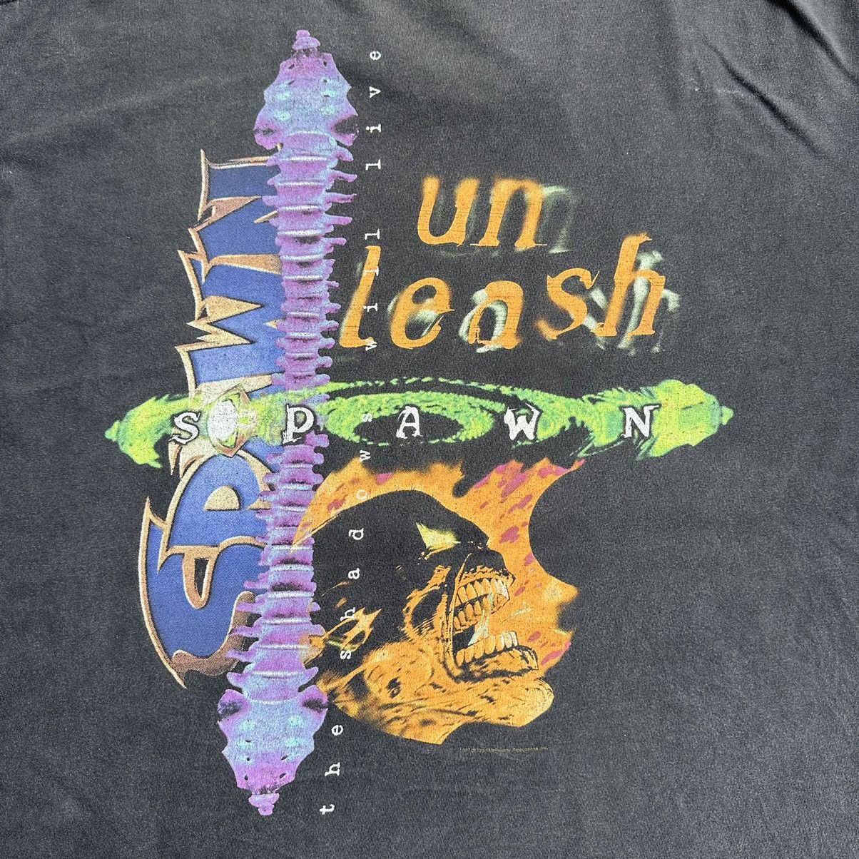Vintage Vintage 90s Spawn Todd McFarlane 1997 Sunfaded Tee Shirt Size US XXL / EU 58 / 5 - 2 Thumbnail