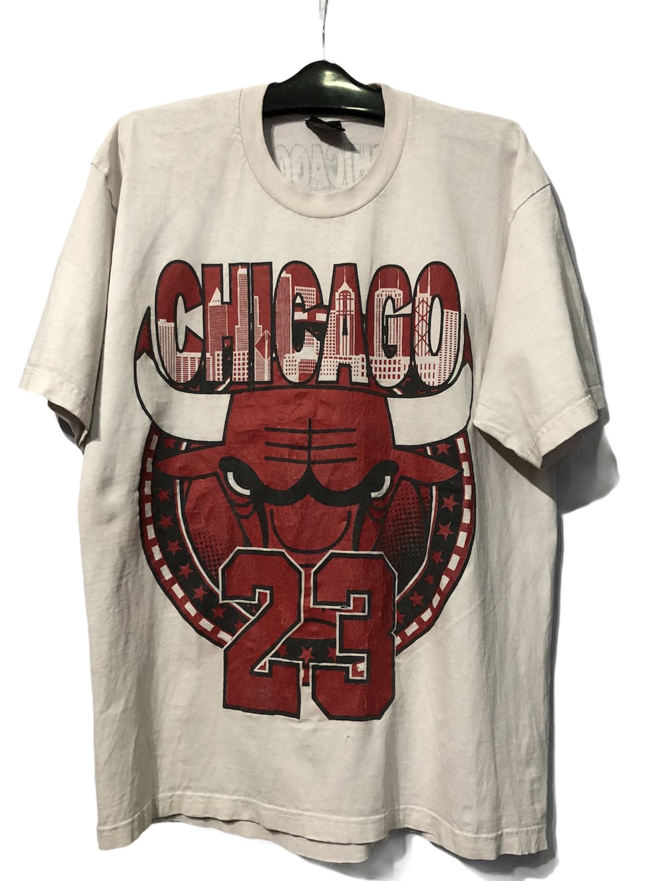 Vintage Very Rare Distressed Chicago Bulls Jordan Tshirt