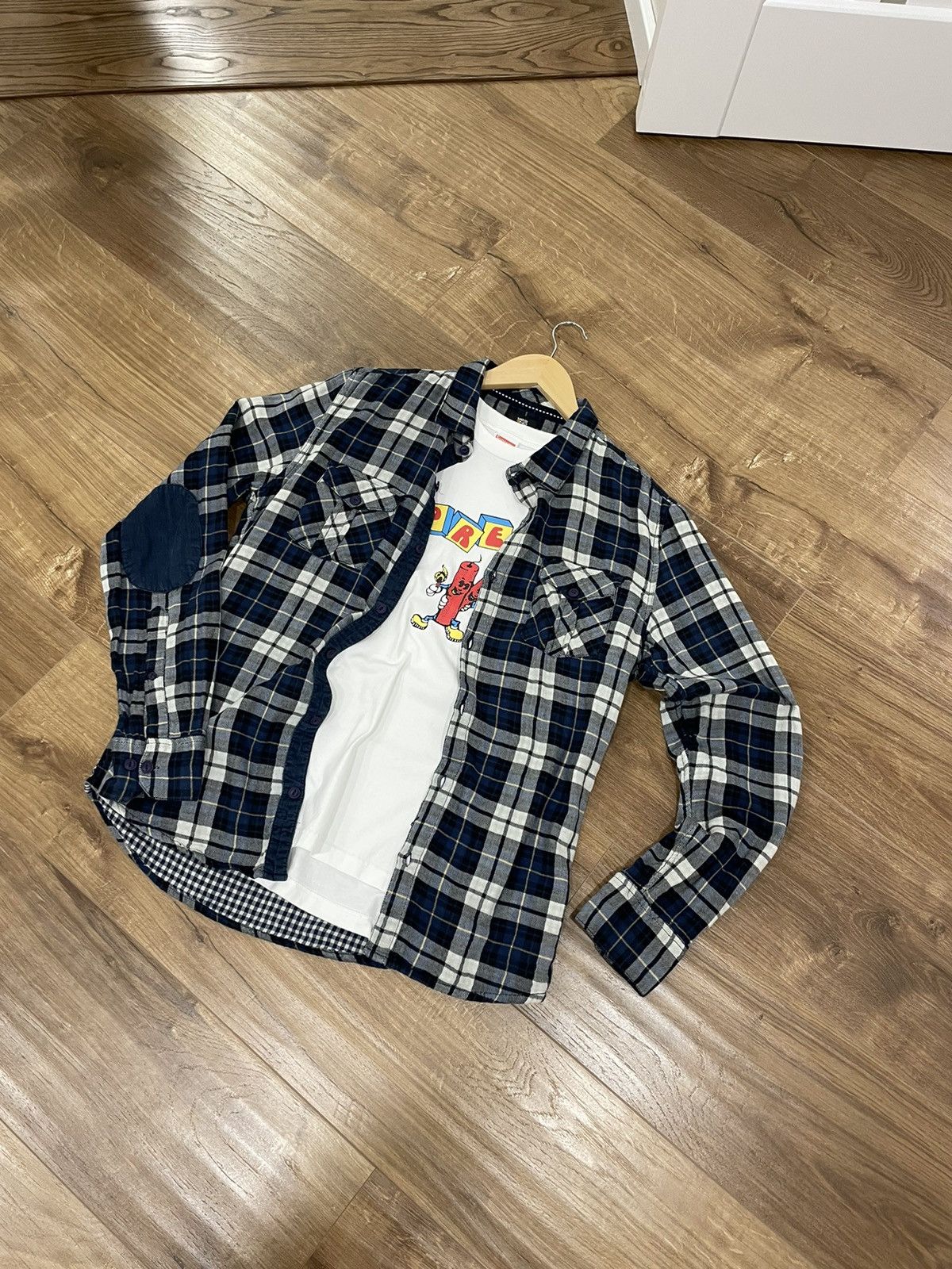 Flannel × Vintage Vintage Checkered Plaid Flannel Shirt Travis Scott Style Size US M / EU 48-50 / 2 - 1 Thumbnail