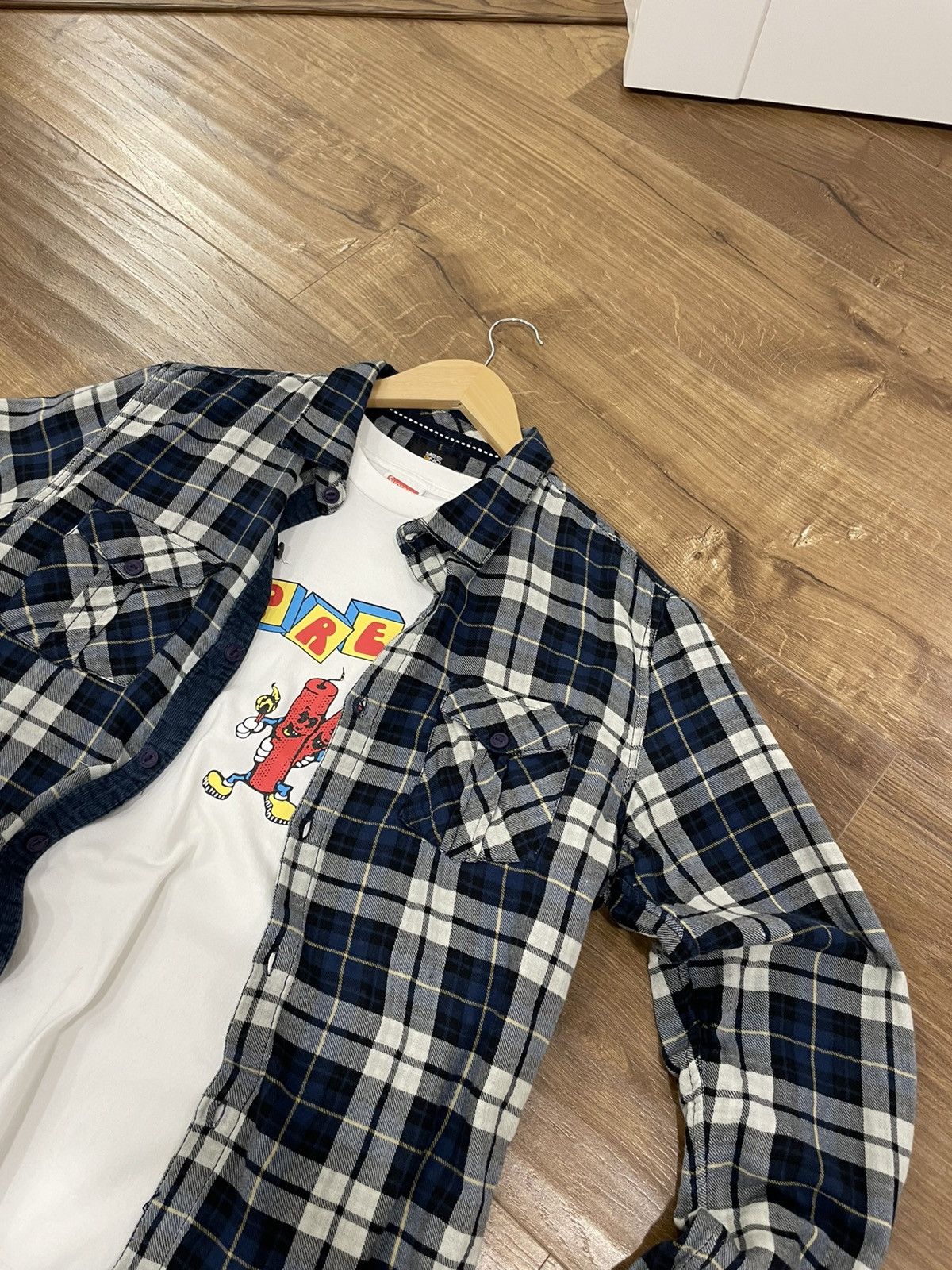 Flannel × Vintage Vintage Checkered Plaid Flannel Shirt Travis Scott Style Size US M / EU 48-50 / 2 - 3 Thumbnail