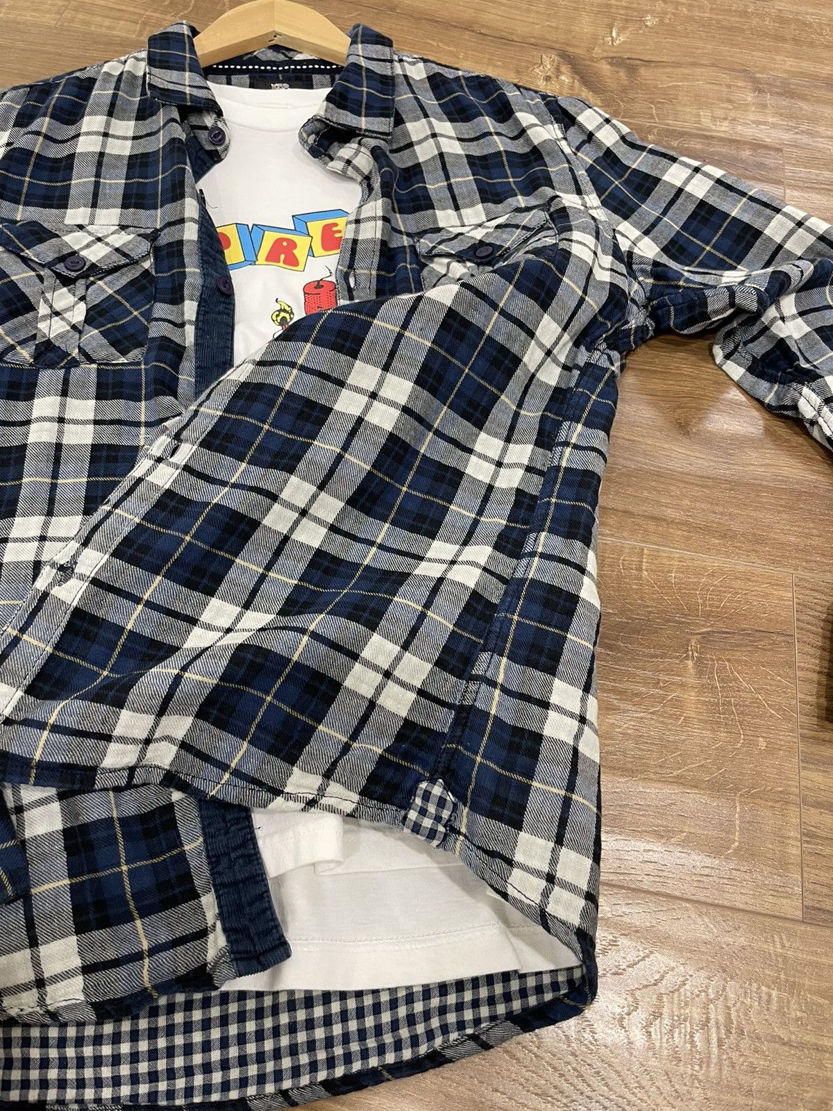 Flannel × Vintage Vintage Checkered Plaid Flannel Shirt Travis Scott Style Size US M / EU 48-50 / 2 - 9 Thumbnail