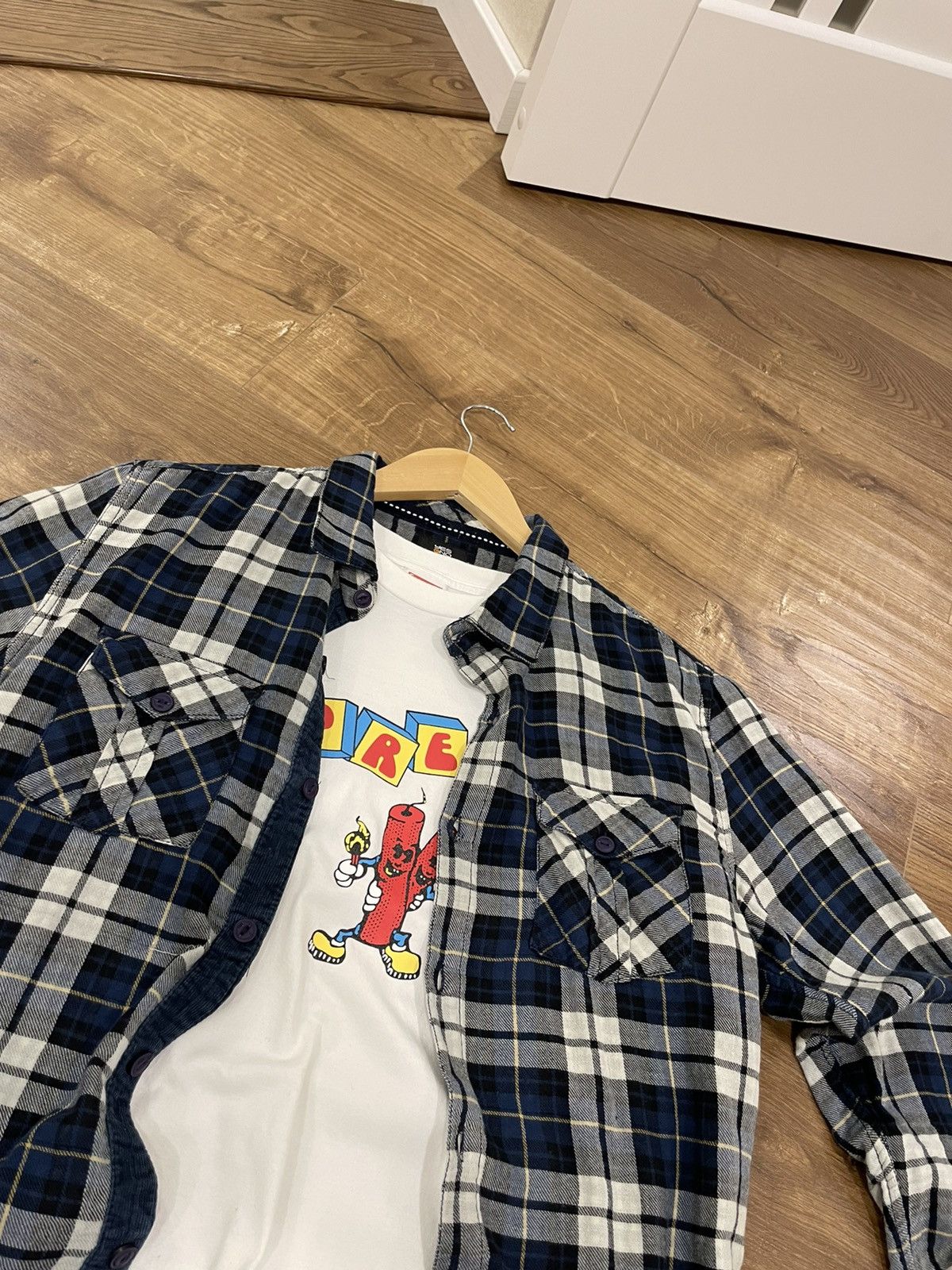 Flannel × Vintage Vintage Checkered Plaid Flannel Shirt Travis Scott Style Size US M / EU 48-50 / 2 - 8 Thumbnail