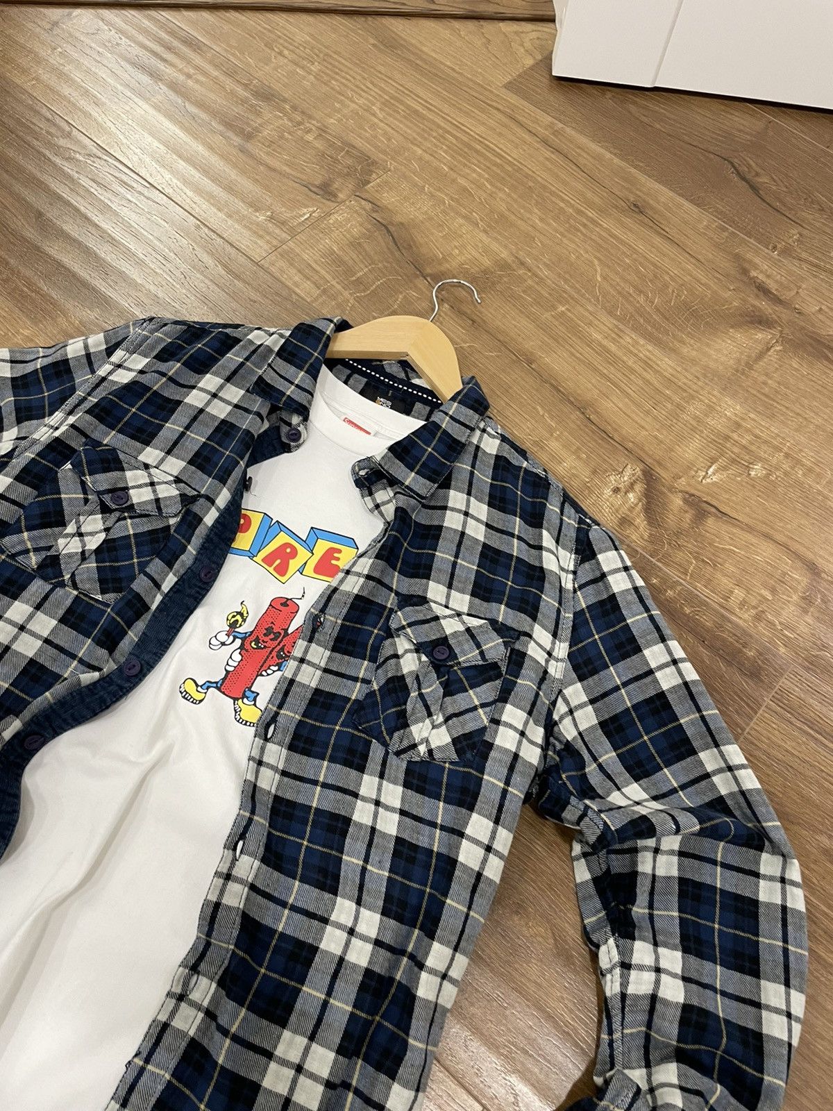 Flannel × Vintage Vintage Checkered Plaid Flannel Shirt Travis Scott Style Size US M / EU 48-50 / 2 - 4 Thumbnail