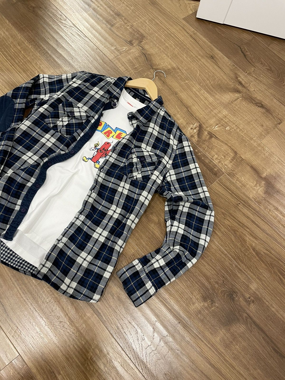 Flannel × Vintage Vintage Checkered Plaid Flannel Shirt Travis Scott Style Size US M / EU 48-50 / 2 - 2 Thumbnail