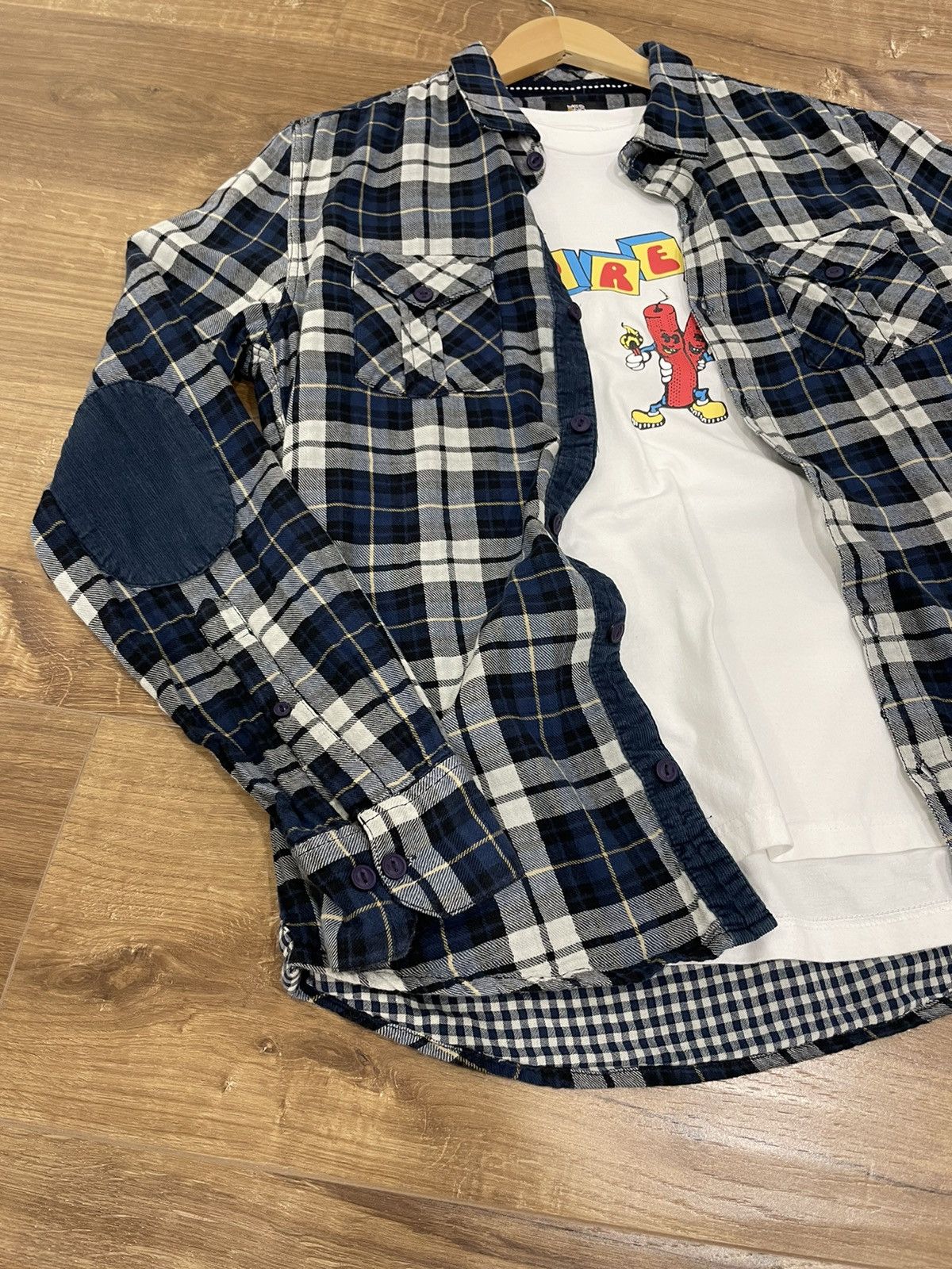Flannel × Vintage Vintage Checkered Plaid Flannel Shirt Travis Scott Style Size US M / EU 48-50 / 2 - 5 Thumbnail