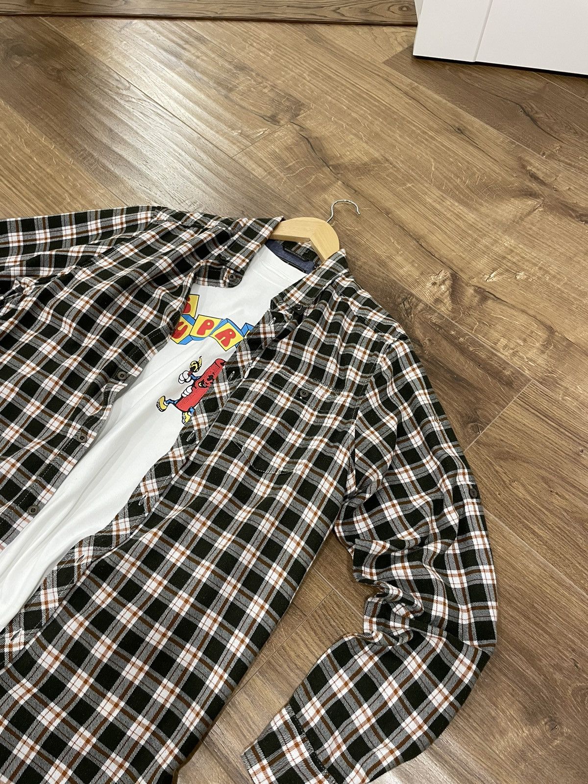 Flannel Vintage Checkered Plaid Flannel Shirt Travis Scott Style Size US M / EU 48-50 / 2 - 3 Thumbnail