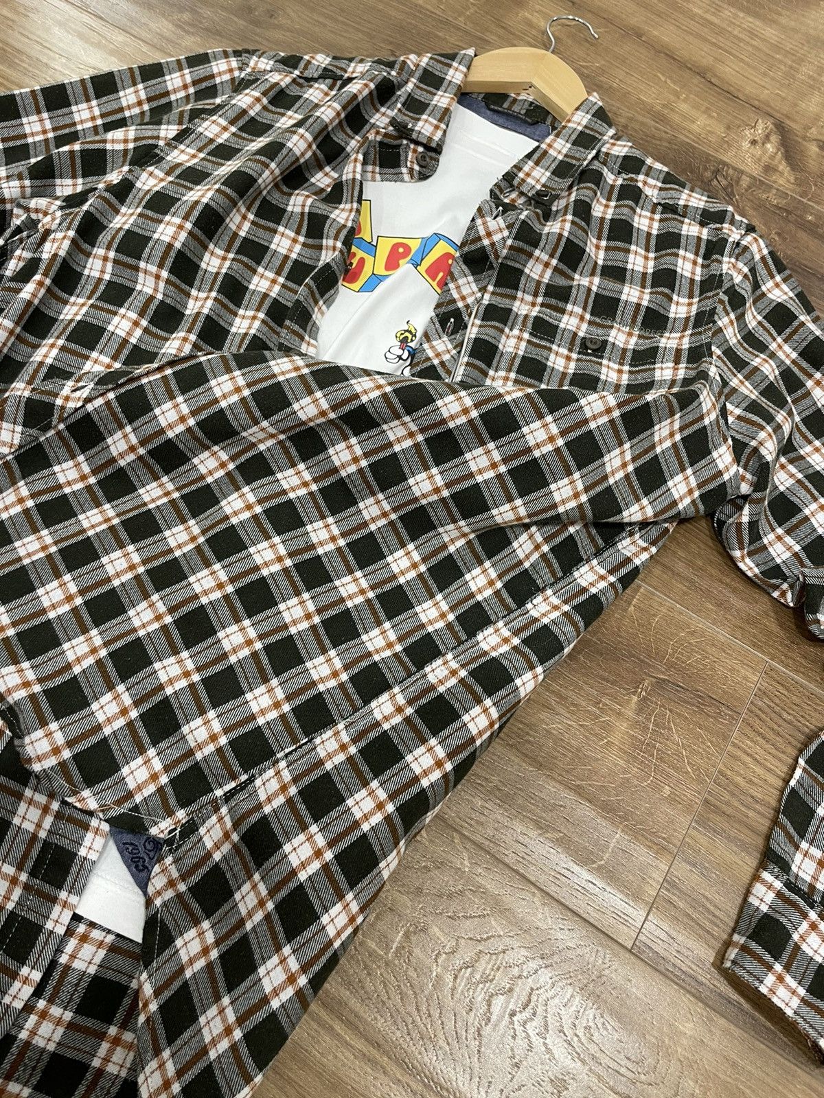Flannel Vintage Checkered Plaid Flannel Shirt Travis Scott Style Size US M / EU 48-50 / 2 - 7 Thumbnail