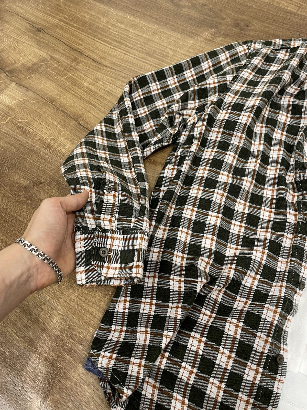 Flannel Vintage Checkered Plaid Flannel Shirt Travis Scott Style Size US M / EU 48-50 / 2 - 4 Thumbnail