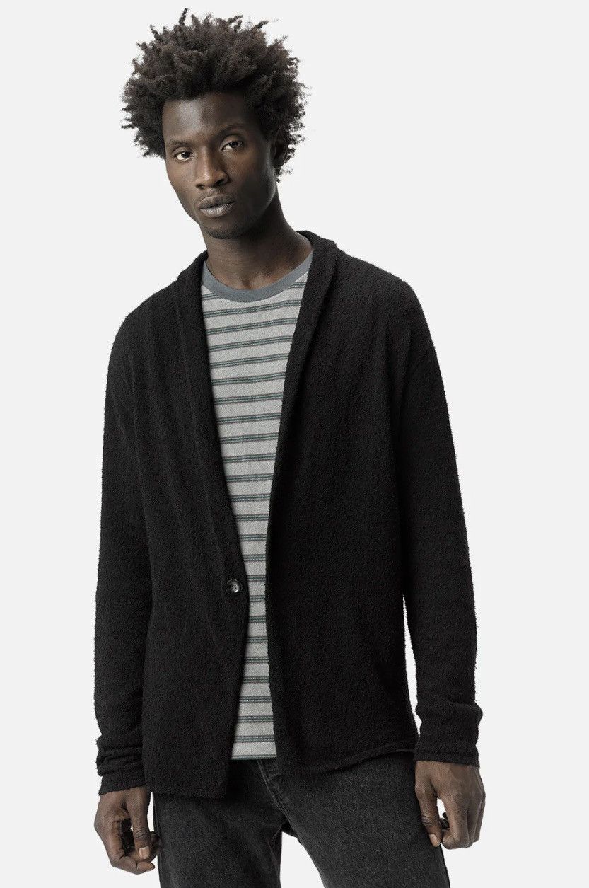 image of John Elliott Pigtail Cardigan in Black, Men's (Size Large)
