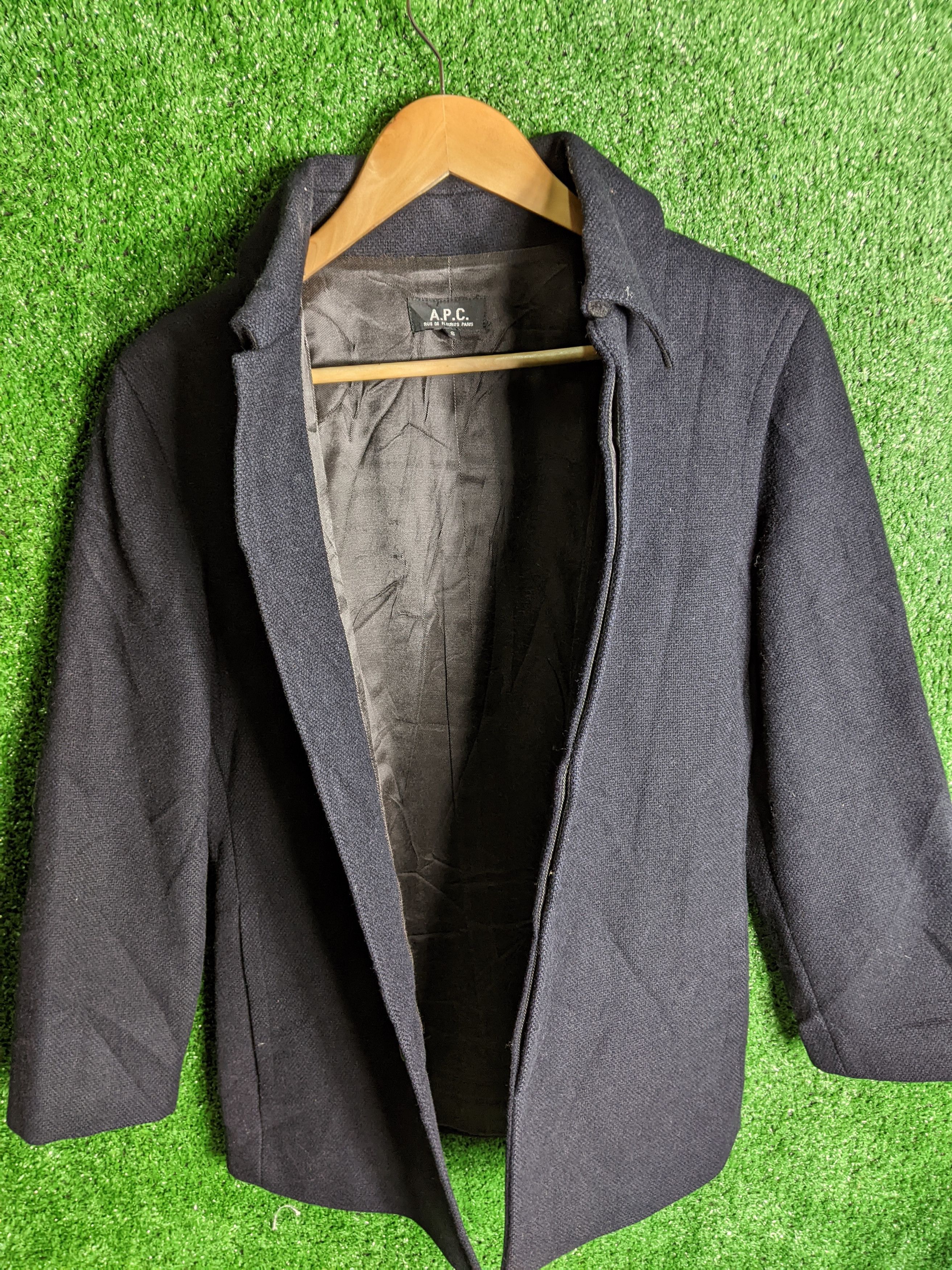 A.P.C. × Japanese Brand × Vintage Vintage A.P.C WOOL JACKET Size US S / EU 44-46 / 1 - 7 Thumbnail