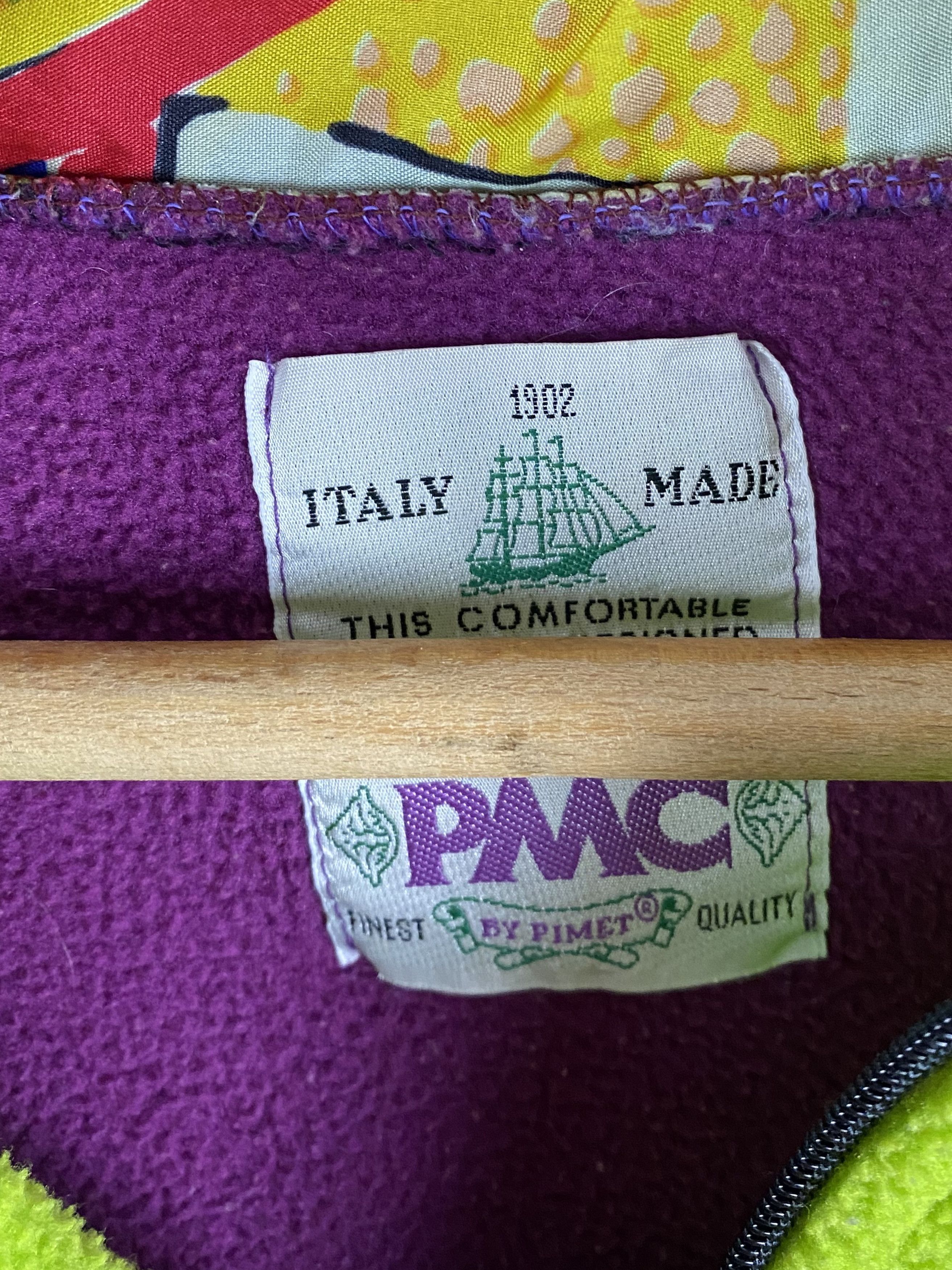 Vintage 90s Vintage PMC Crazy Print Fleece M350 Size US XL / EU 56 / 4 - 5 Thumbnail