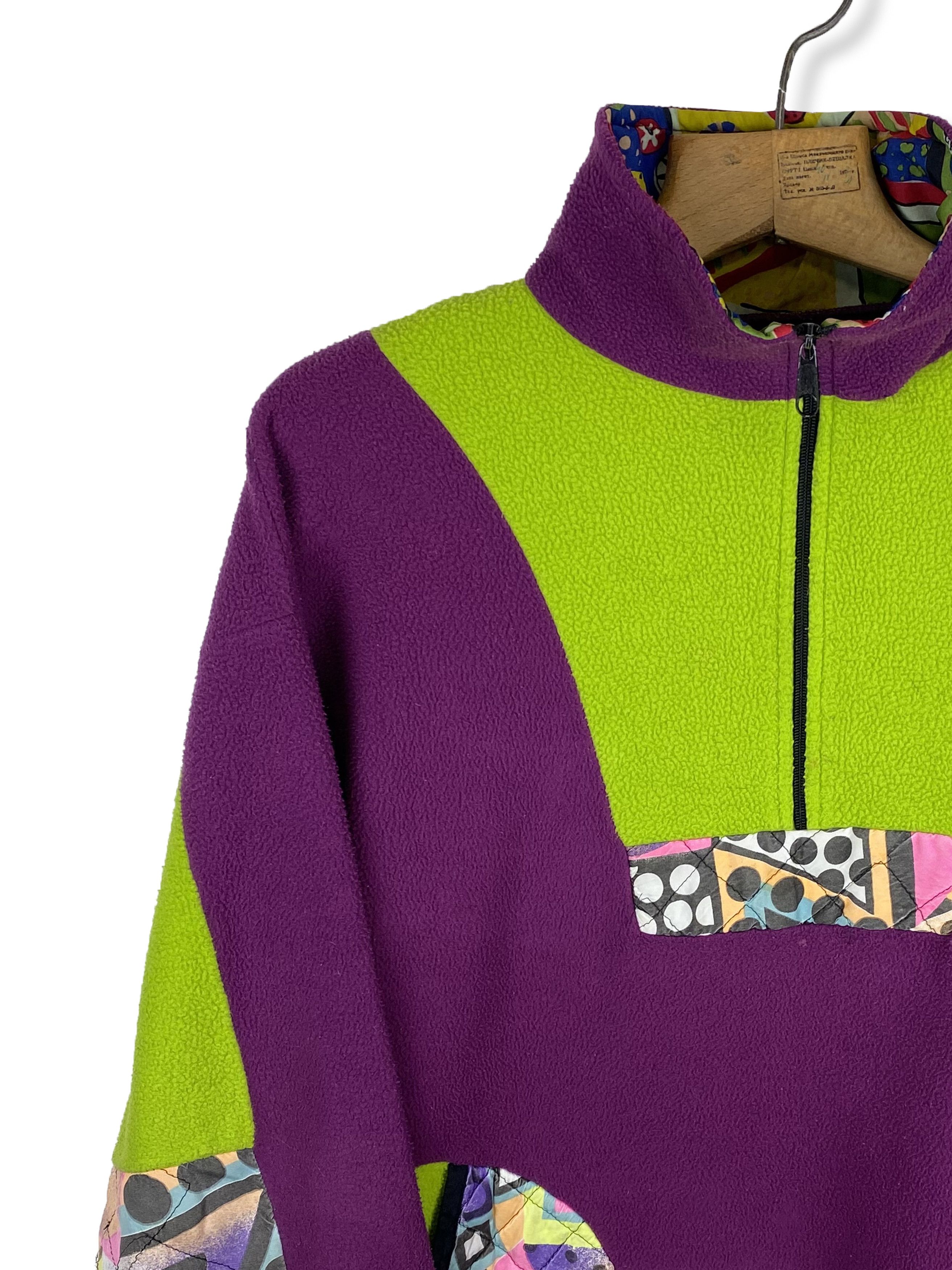 Vintage 90s Vintage PMC Crazy Print Fleece M350 Size US XL / EU 56 / 4 - 3 Thumbnail