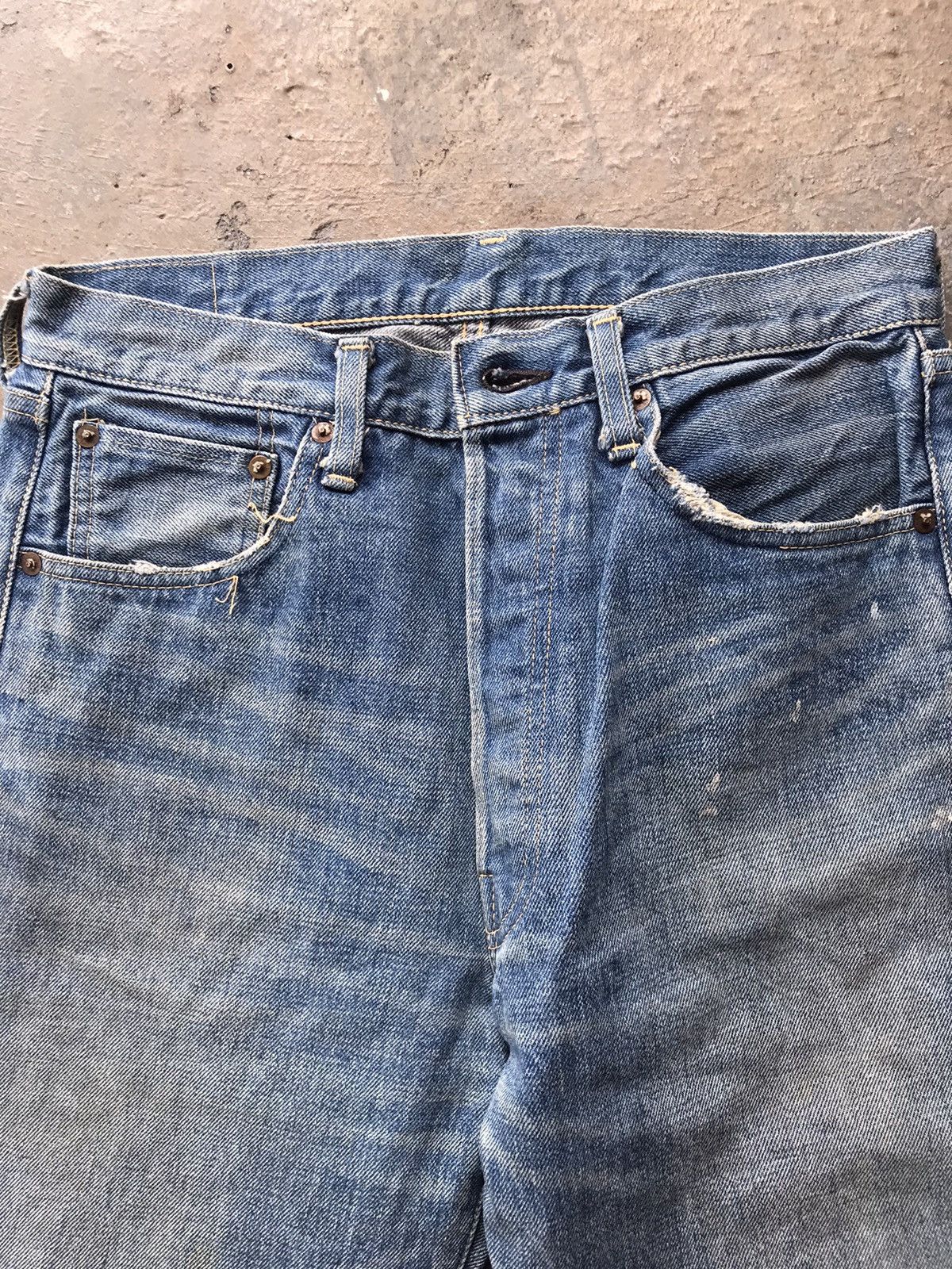Levi's × Vintage Vintage 80's Levi's Big E Lot 55501 Selvedge Denim Size US 31 - 2 Thumbnail
