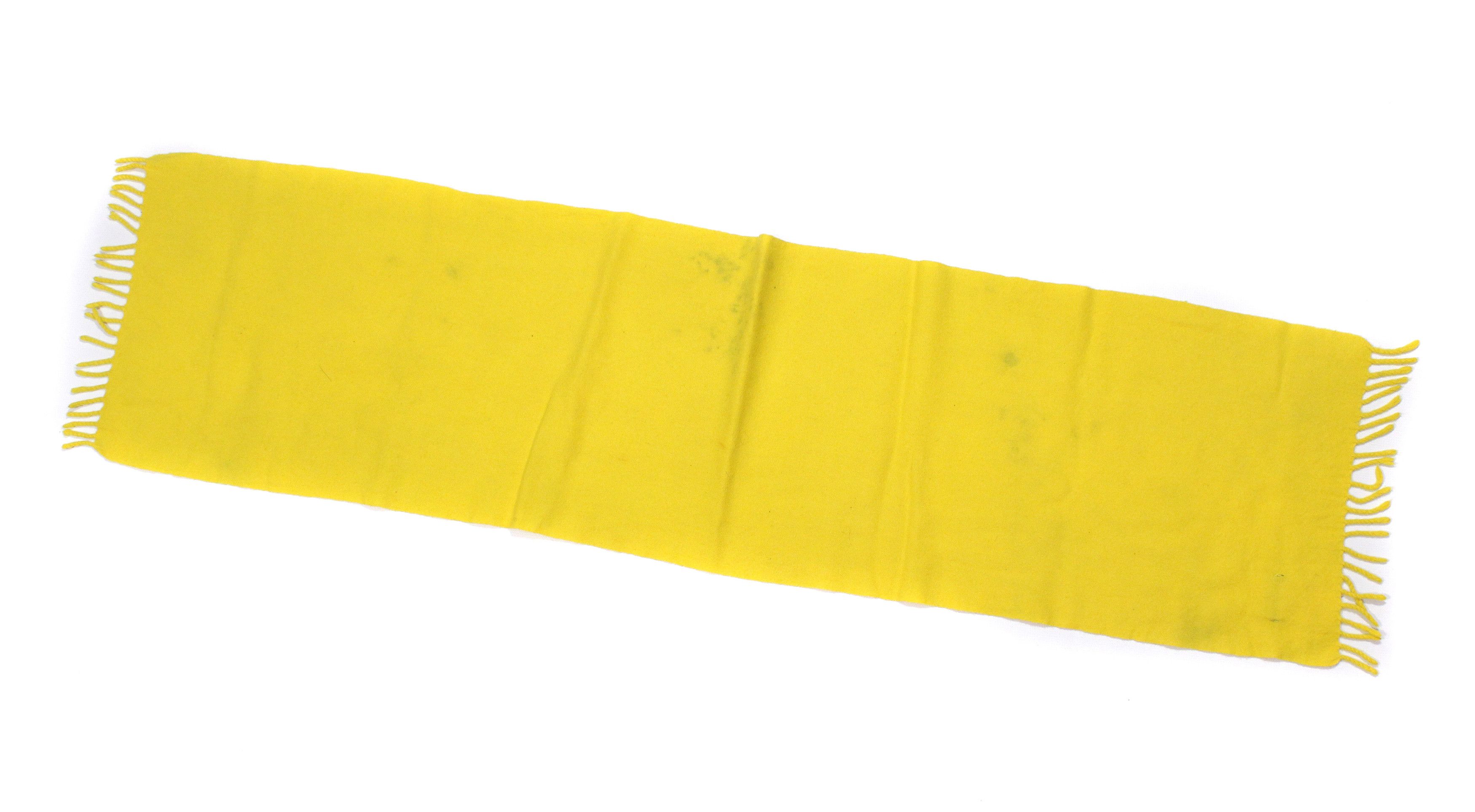 Comme des Garcons Yellow Wool Scarf 90S Vintage Made in Japan Size ONE SIZE - 4 Thumbnail