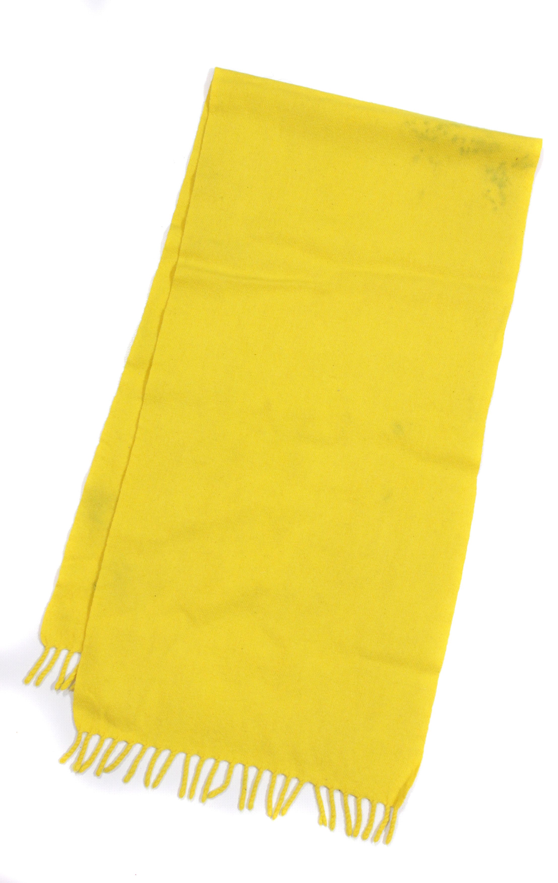 Comme des Garcons Yellow Wool Scarf 90S Vintage Made in Japan Size ONE SIZE - 3 Thumbnail