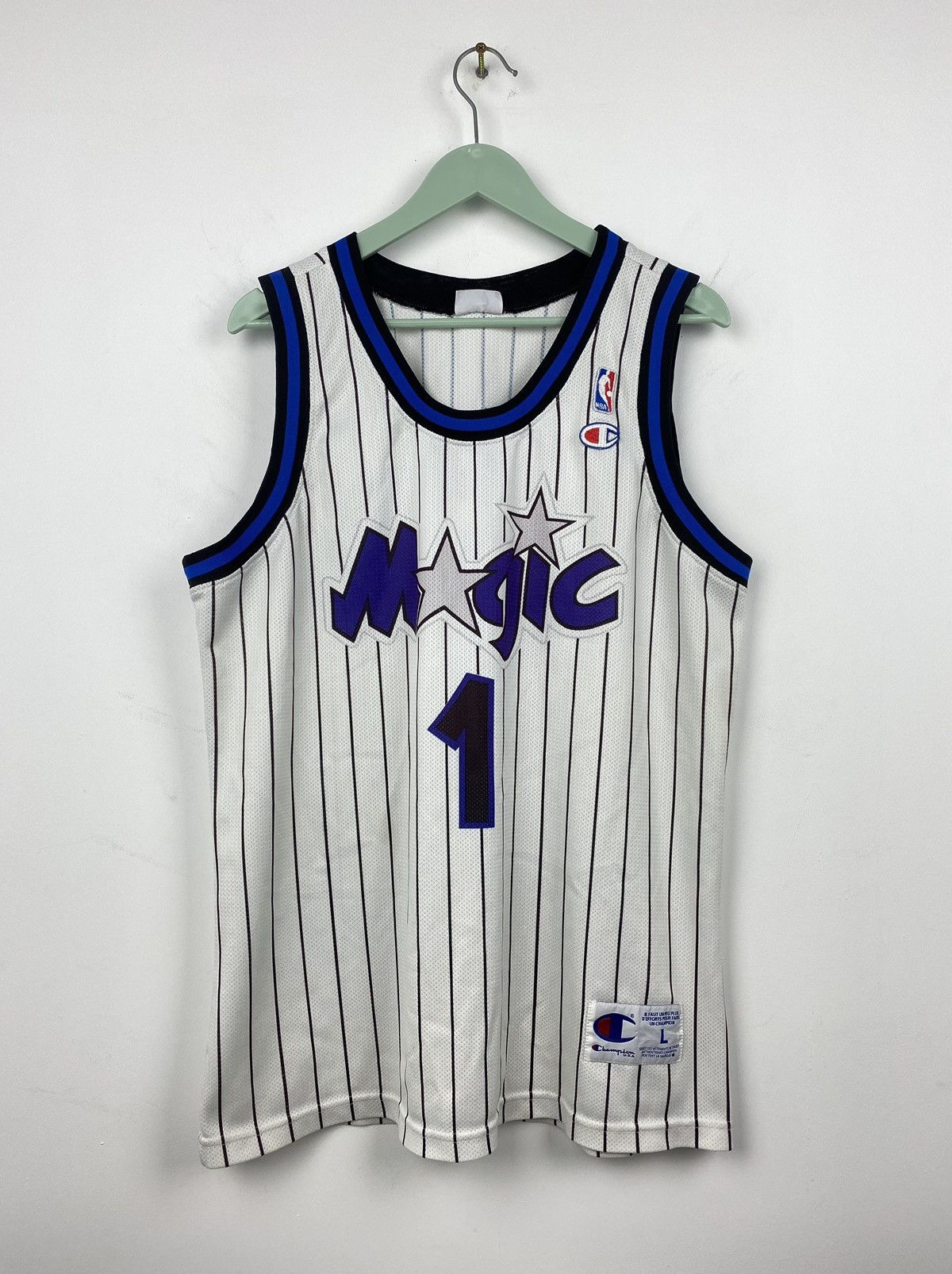 90s Vintage Orlando Magic Penny Hardaway Black Champion Jersey 