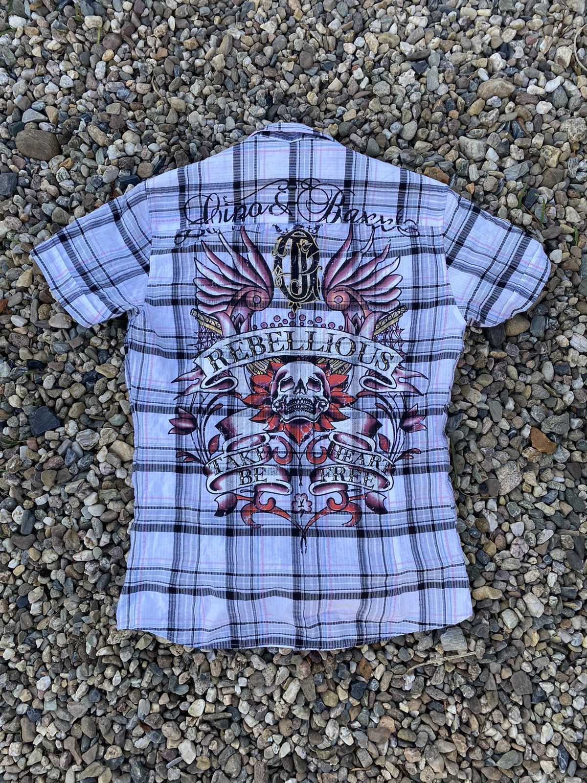 Vintage Cipo baxx women’s drip shirt like Ed hardy Size M / US 6-8 / IT 42-44 - 1 Thumbnail