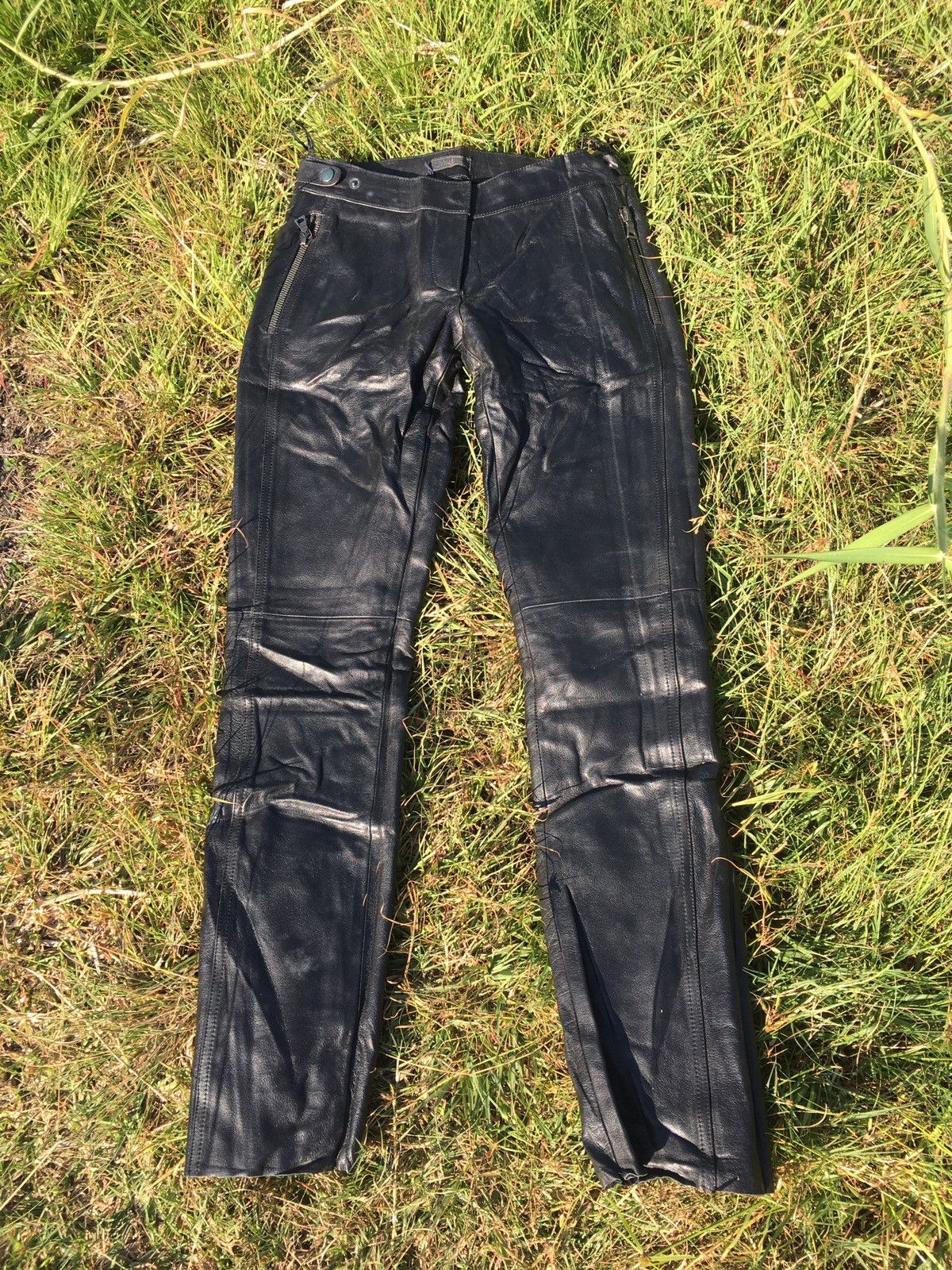 Prada ARCHIVE PRADA LEATHER TROUSER PANT Size US 28 / EU 44 - 1 Thumbnail