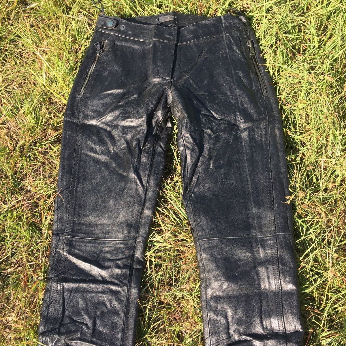 Prada ARCHIVE PRADA LEATHER TROUSER PANT Size US 28 / EU 44 - 4 Thumbnail