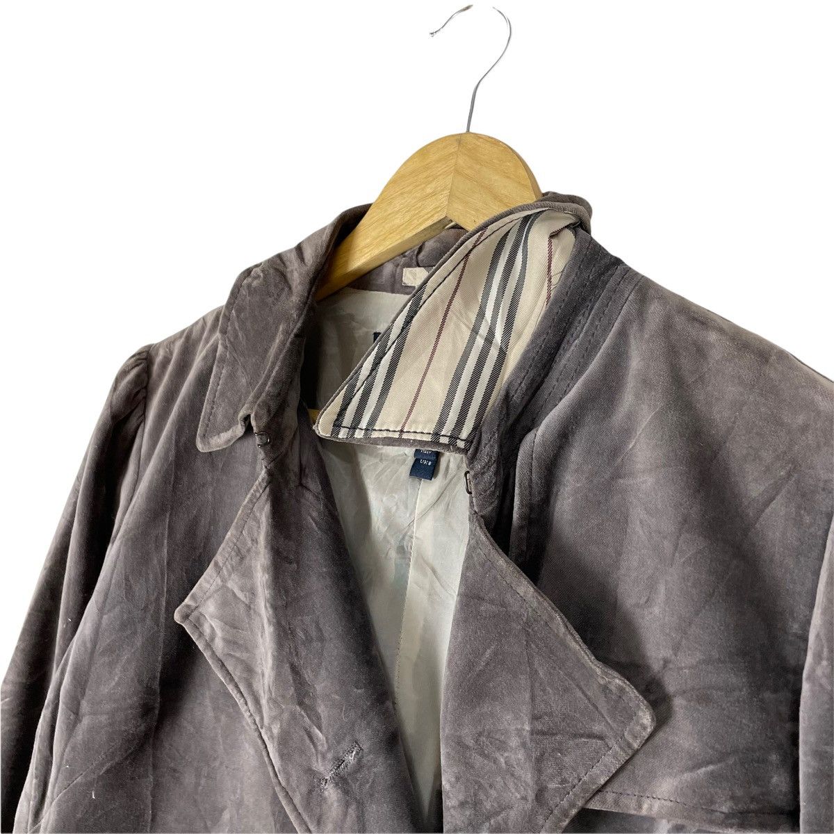 Burberry 🔥BURBERRY LONDON VELVET CHECKED TRENCH COAT JACKET Size US M / EU 48-50 / 2 - 5 Thumbnail
