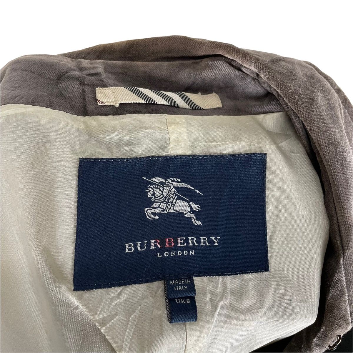 Burberry 🔥BURBERRY LONDON VELVET CHECKED TRENCH COAT JACKET Size US M / EU 48-50 / 2 - 12 Thumbnail