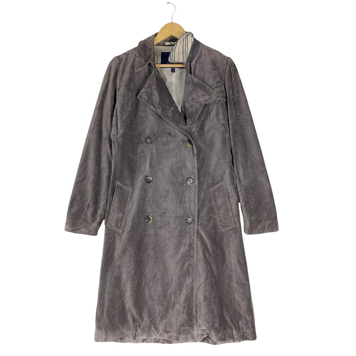 Burberry 🔥BURBERRY LONDON VELVET CHECKED TRENCH COAT JACKET Size US M / EU 48-50 / 2 - 2 Thumbnail