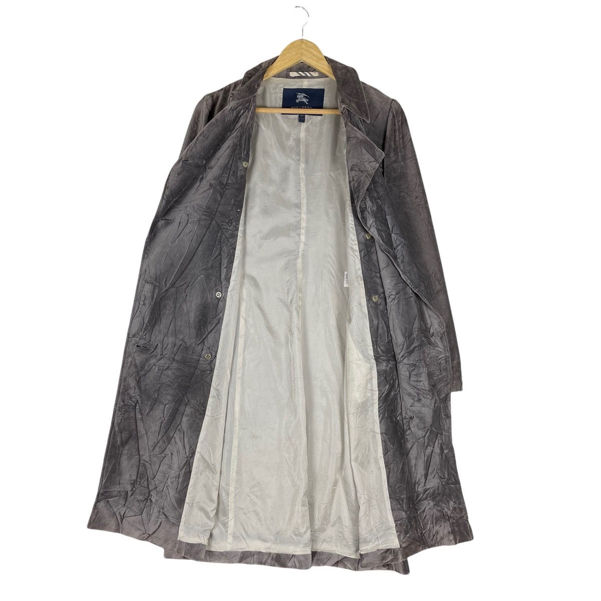 Burberry 🔥BURBERRY LONDON VELVET CHECKED TRENCH COAT JACKET Size US M / EU 48-50 / 2 - 10 Thumbnail