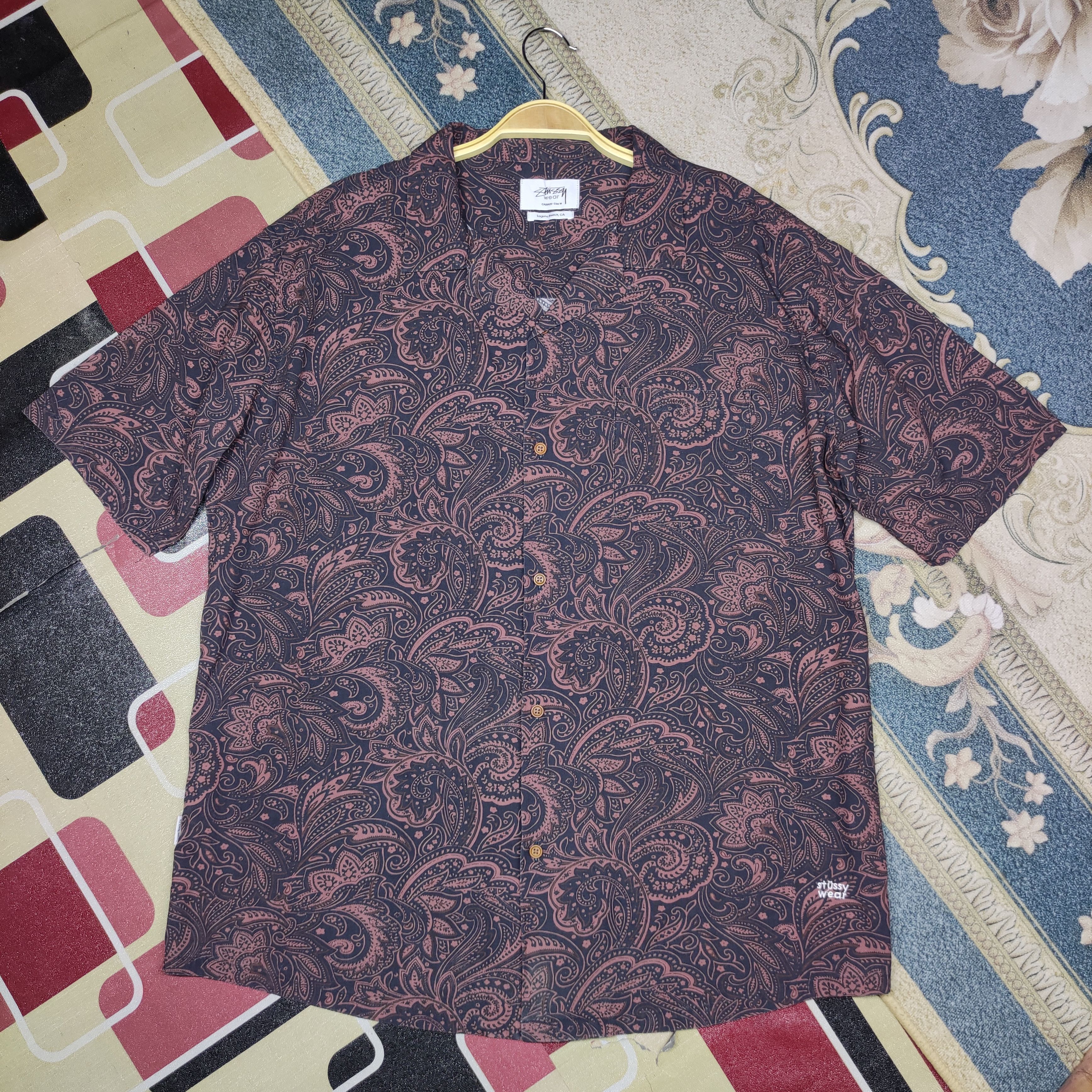 Stussy Rare Stussy x Luguna Beach,CA Bandana Shirt Button Up Size US M / EU 48-50 / 2 - 2 Thumbnail