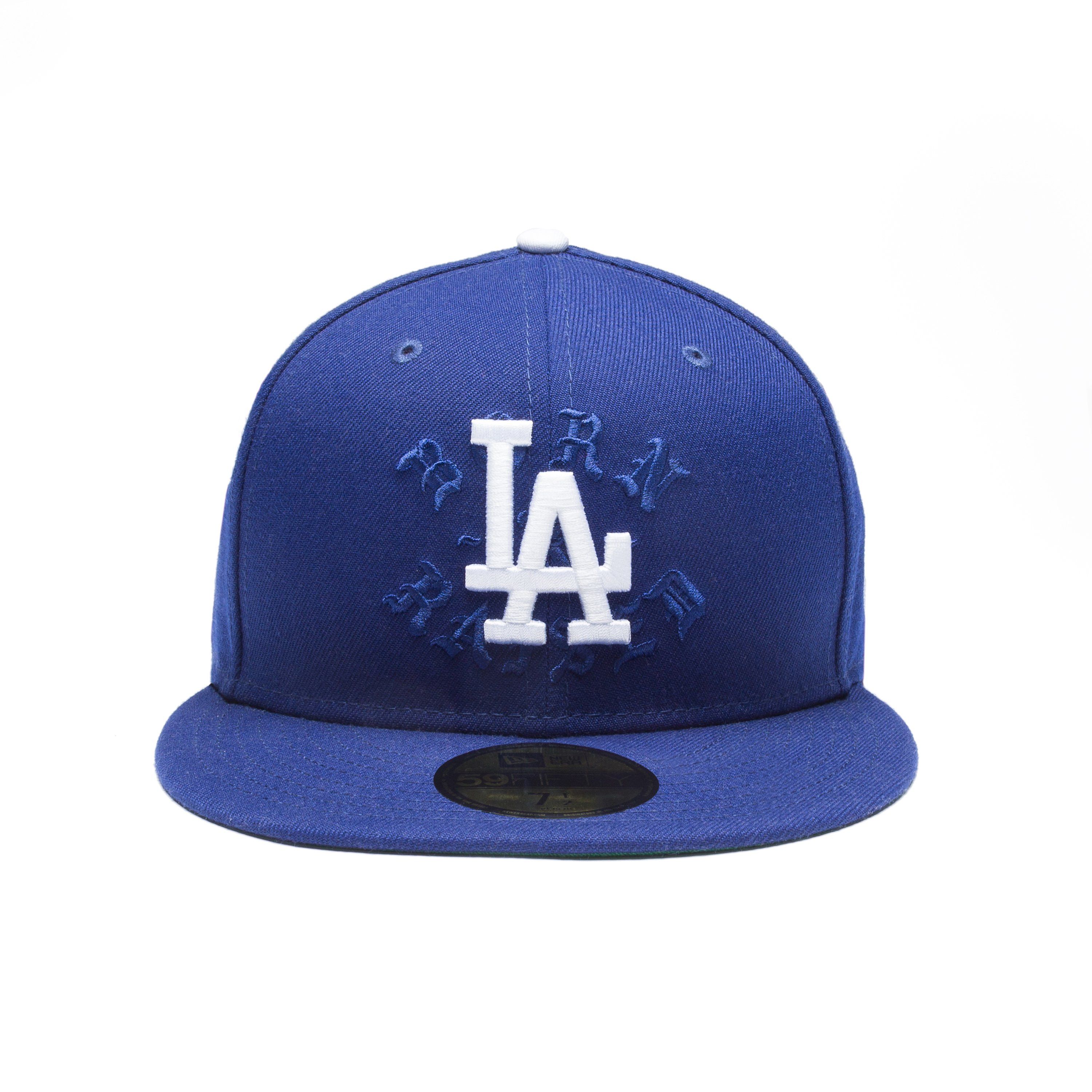 image of Born X Raised/dodgers Rocker Fitted Hat Size 7 7/8 in Blue, Men's