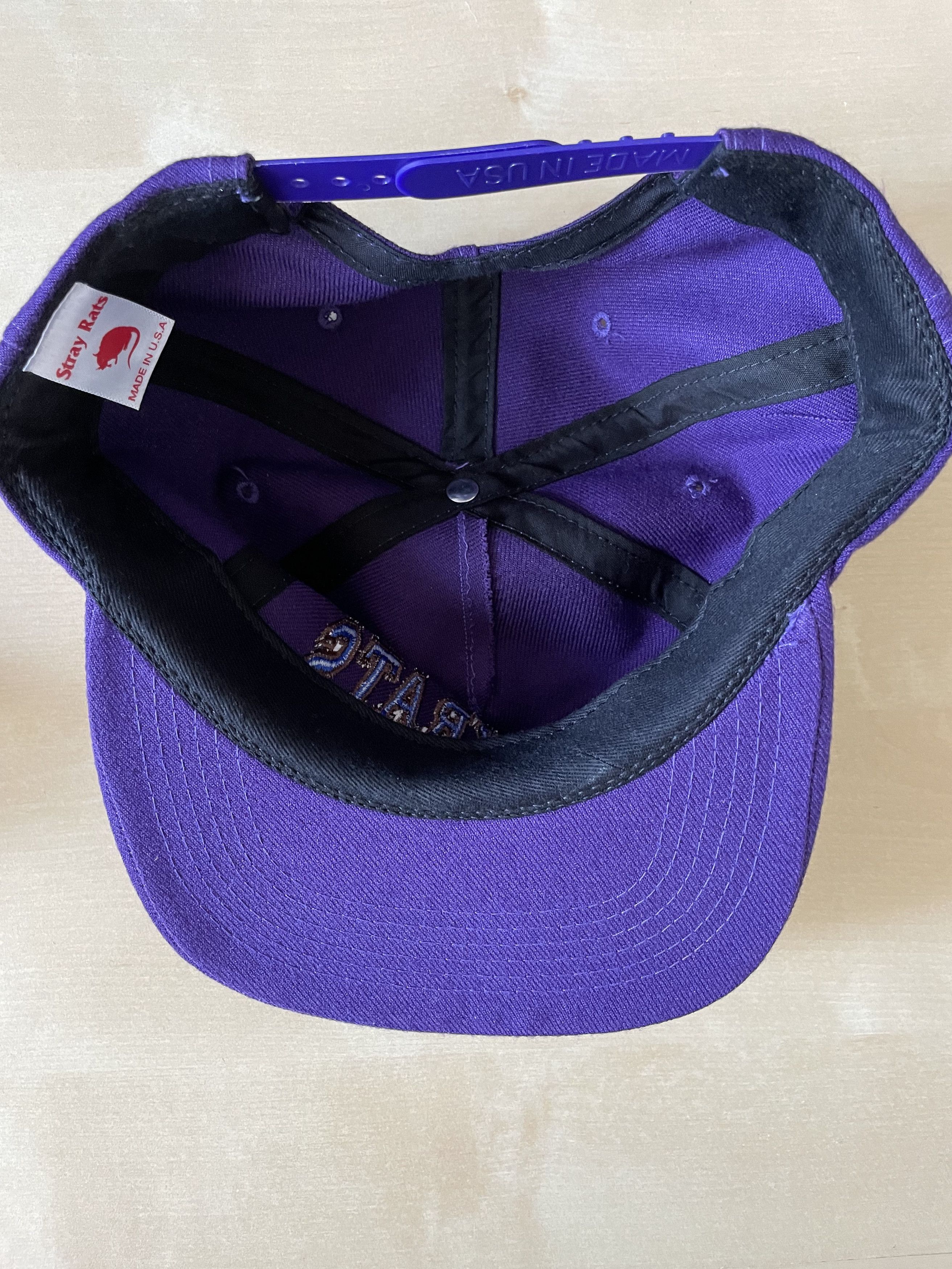 Stray Rats Distressed Ratgirl Hat purple