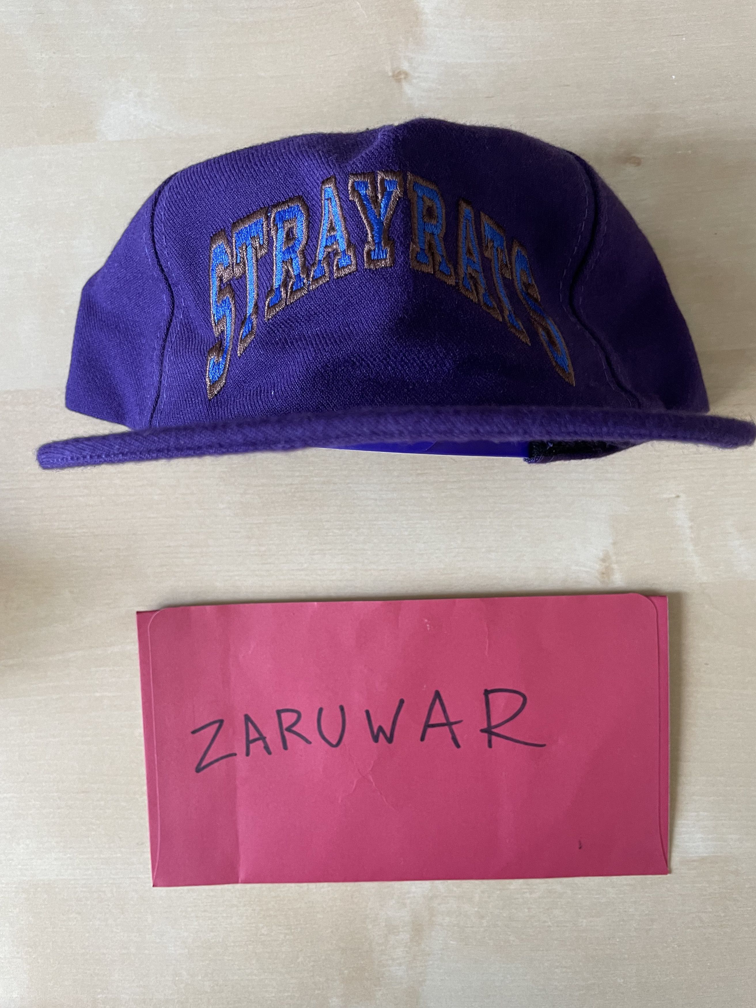 帽子 Stray Rats Distressed Ratgirl Hat purple Ratgirl Flannel Trucker Hat – STRAY RATS