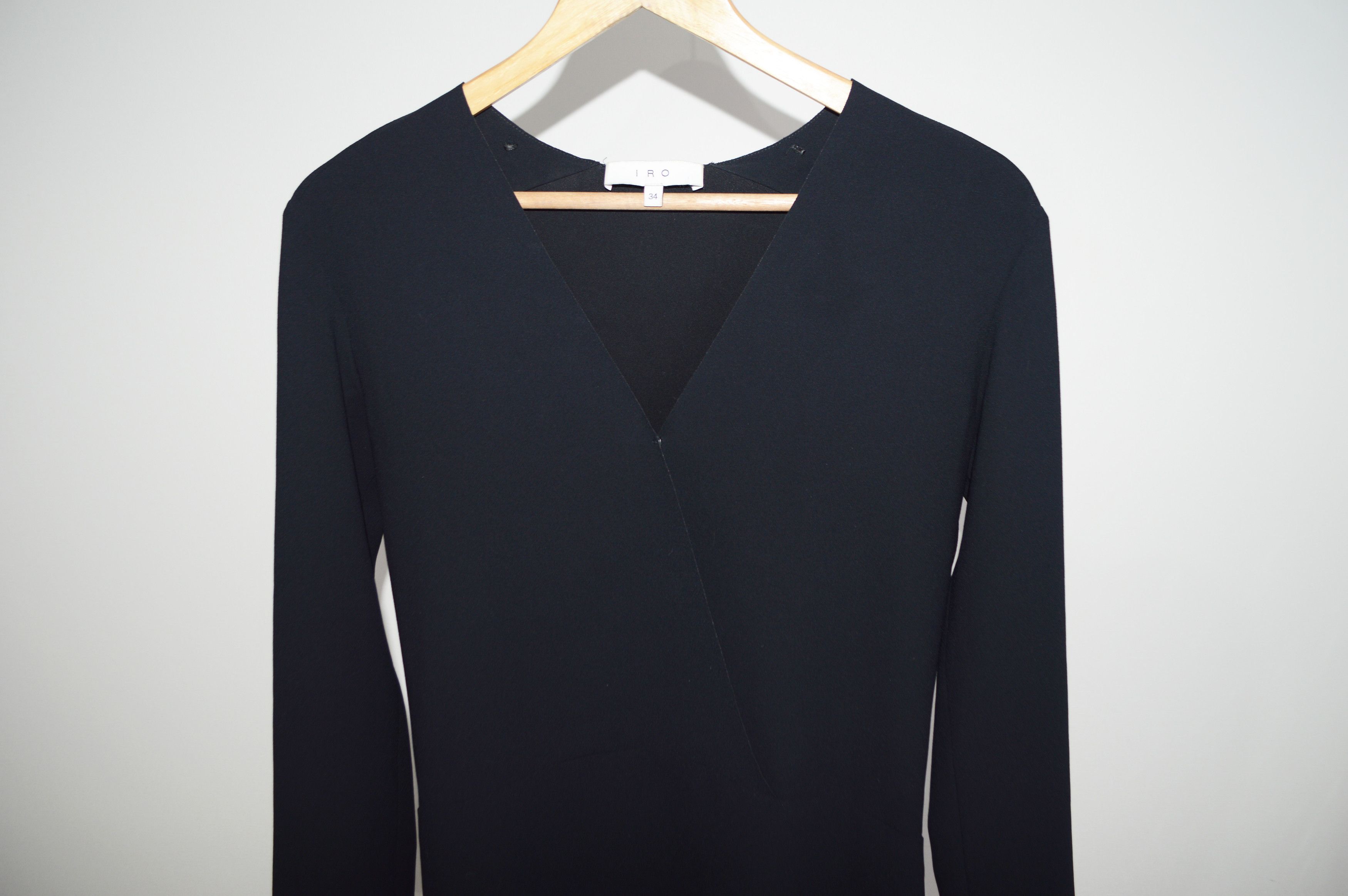Iro IRO Black Long Blouse With A Snap Size 34 Size XS / US 0-2 / IT 36-38 - 2 Thumbnail