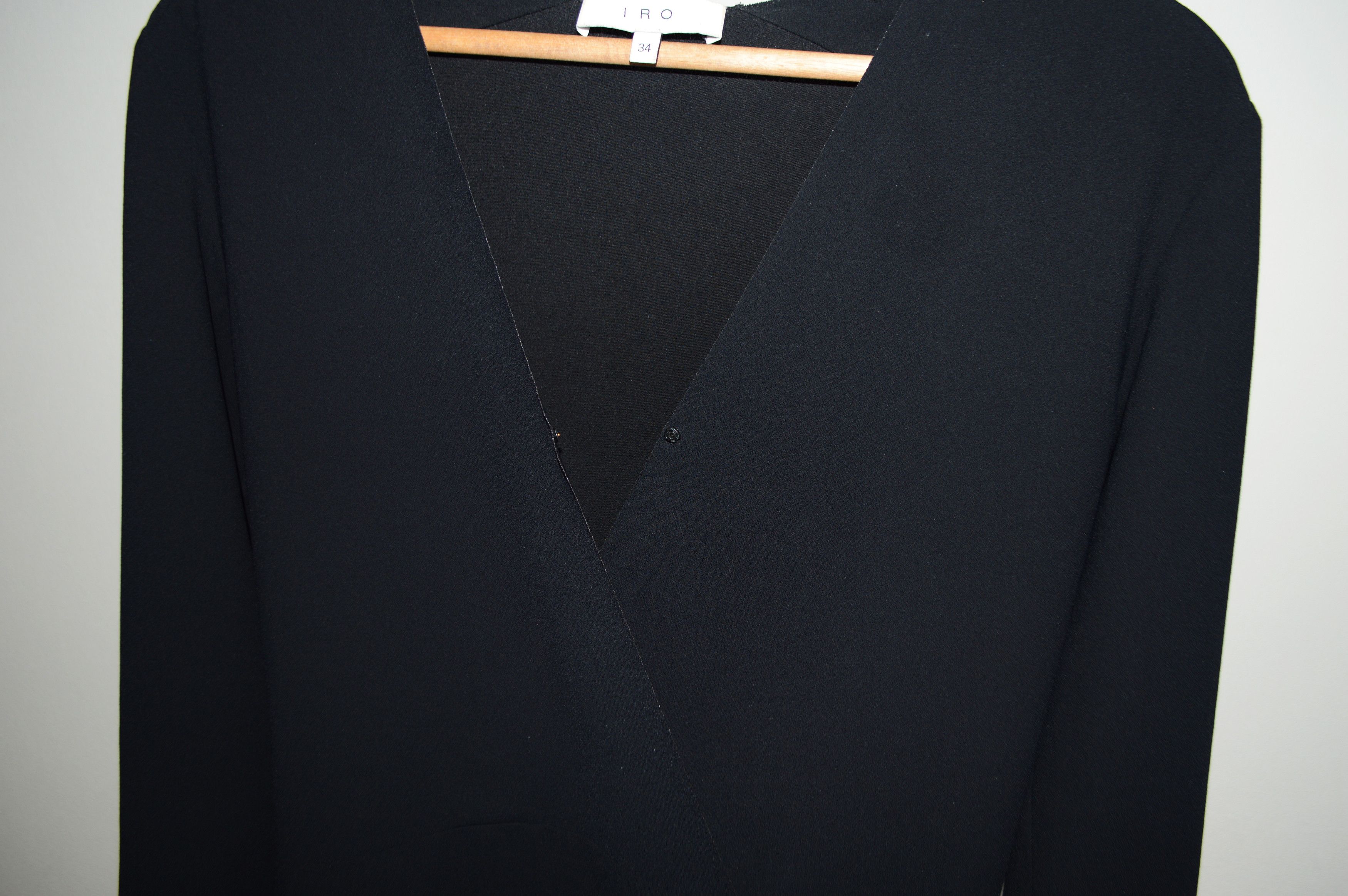 Iro IRO Black Long Blouse With A Snap Size 34 Size XS / US 0-2 / IT 36-38 - 4 Thumbnail