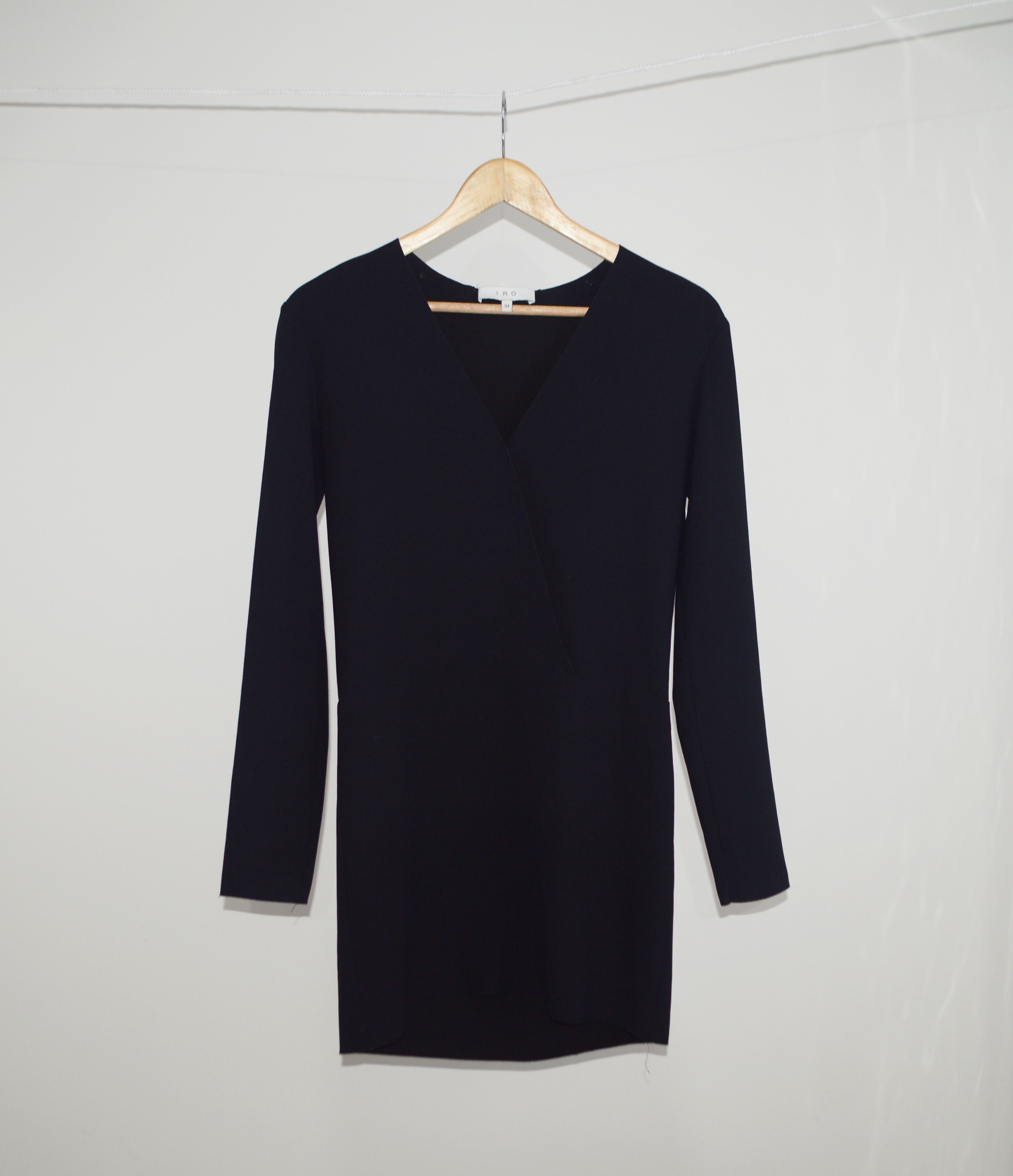 Iro IRO Black Long Blouse With A Snap Size 34 Size XS / US 0-2 / IT 36-38 - 1 Thumbnail